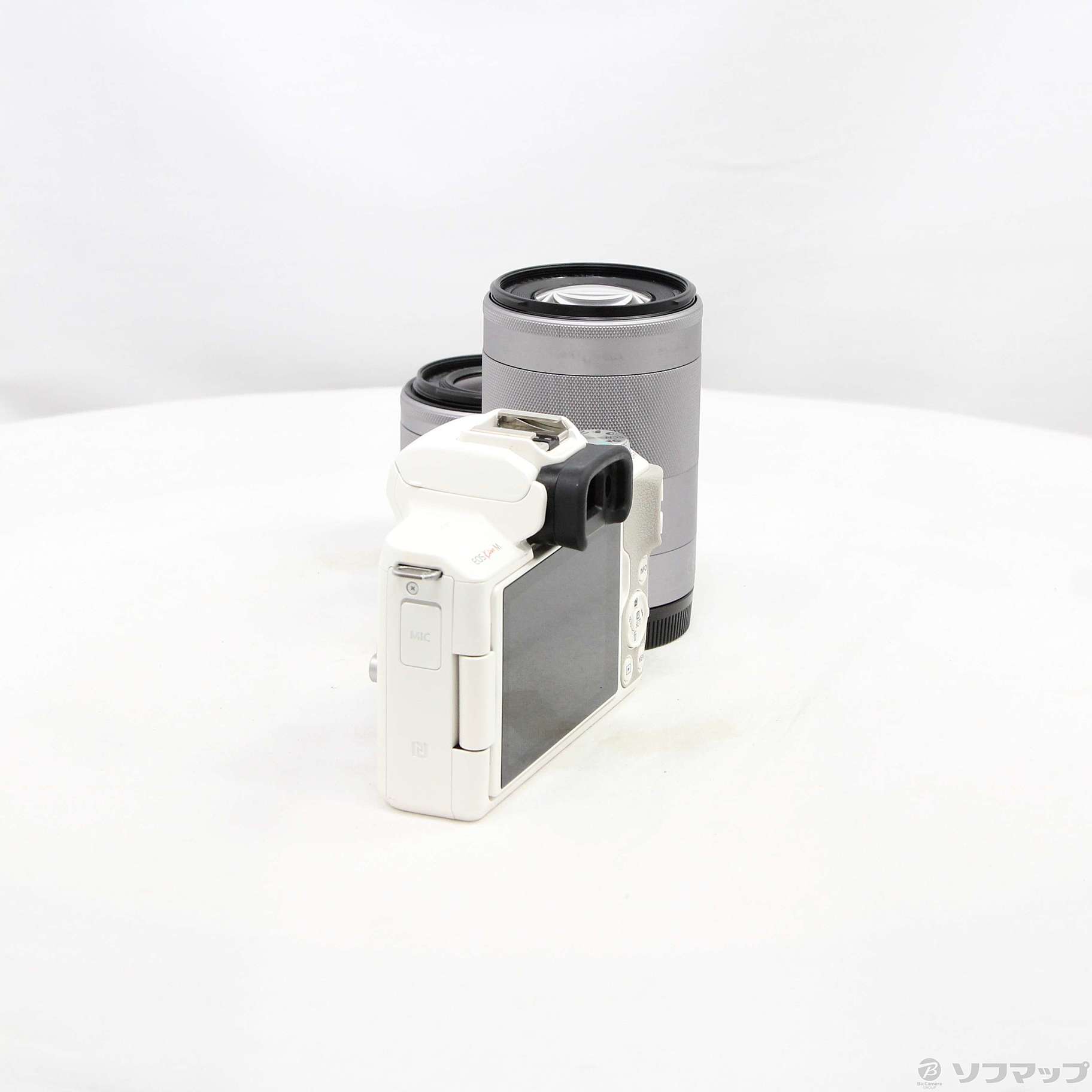 中古】EOS Kiss M ホワイト ダブルズームキット [2133073759891