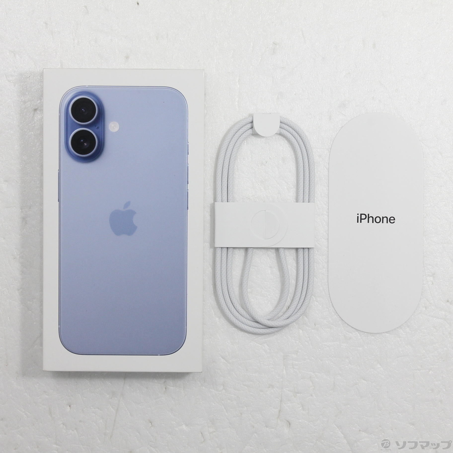 中古】iPhone17 256GB ミストブルー MG694J／A SIMフリー