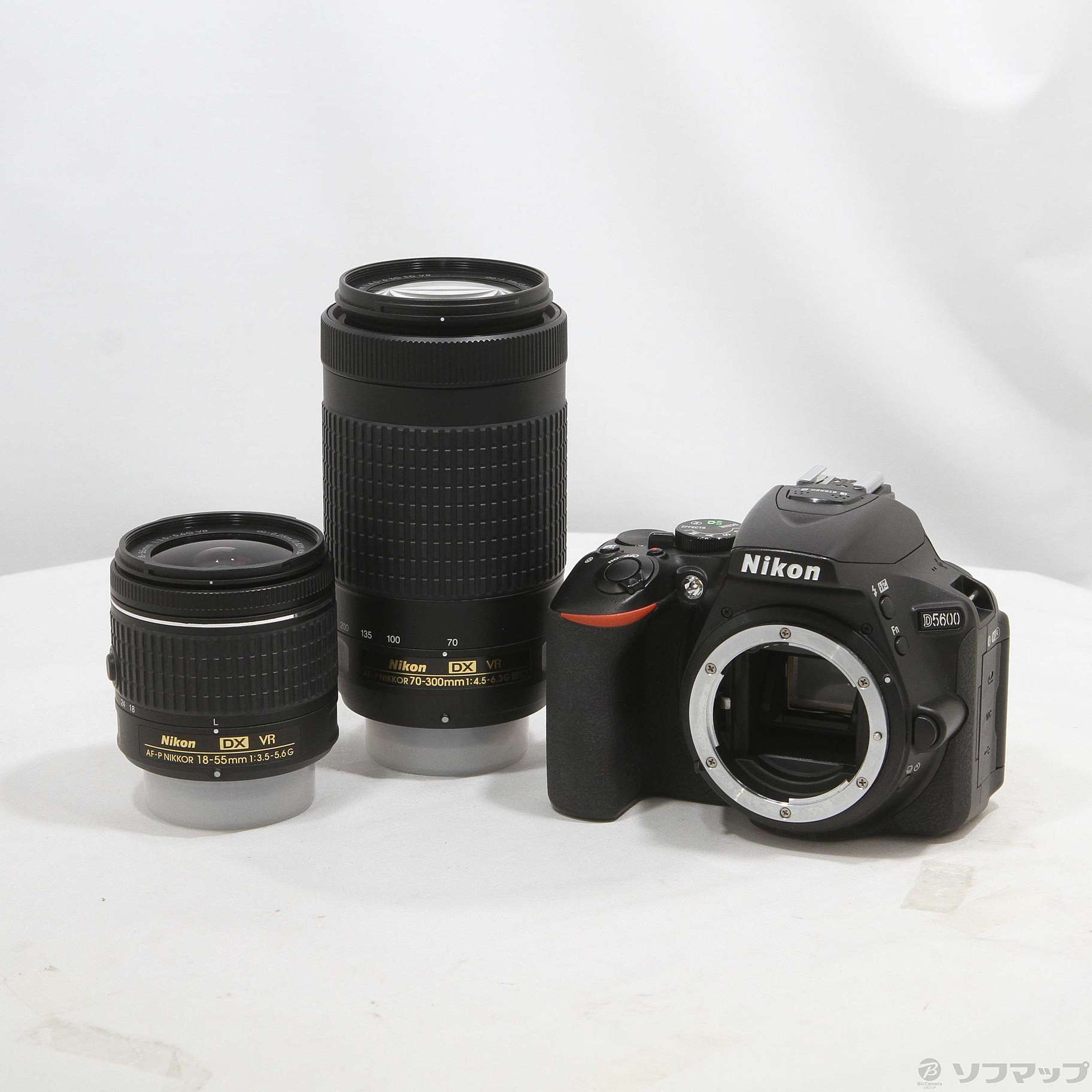 中古】NIKON D5600 ダブルズームキット ブラック [2133073833577 
