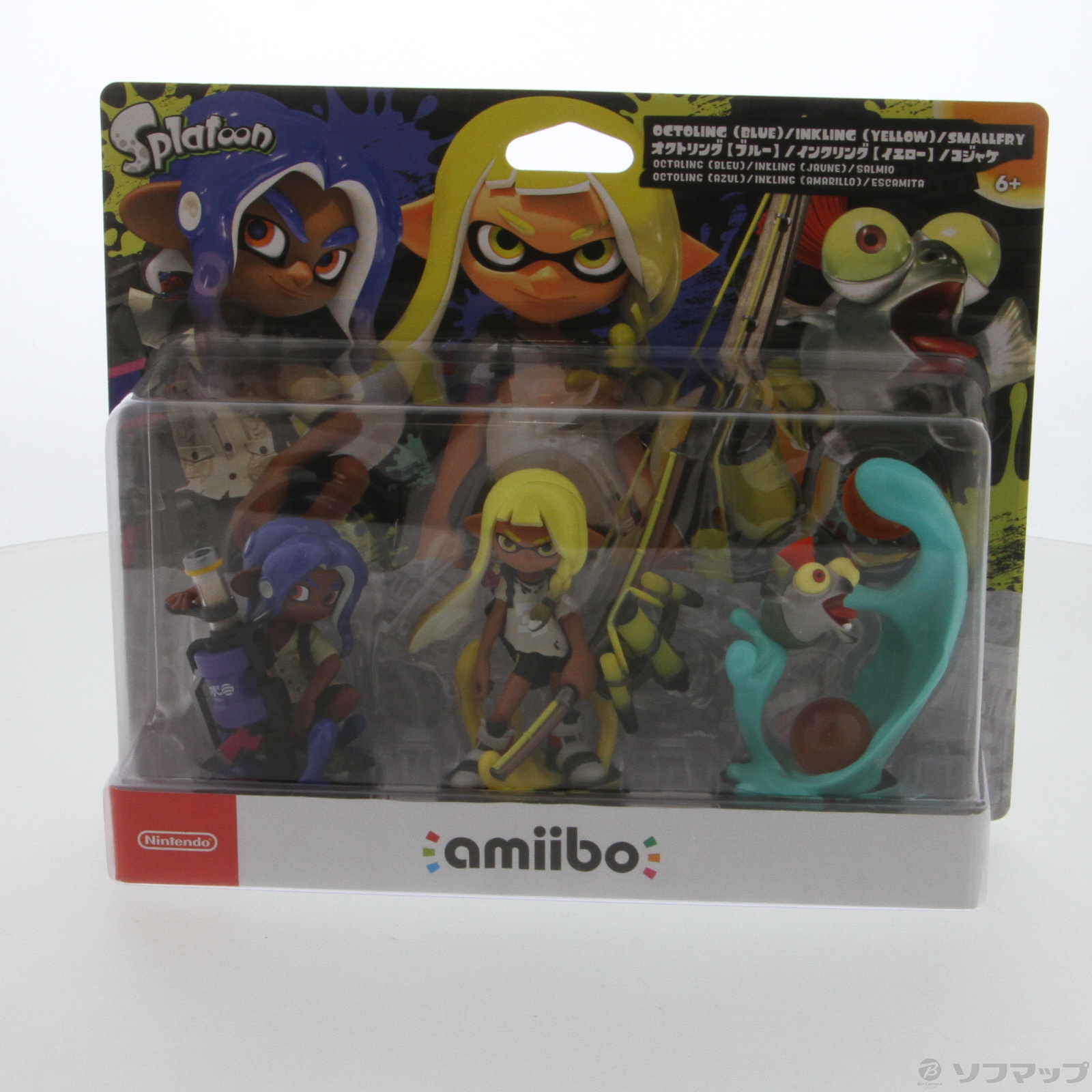 中古】amiibo トリプルセット [インクリング【イエロー】／オクト