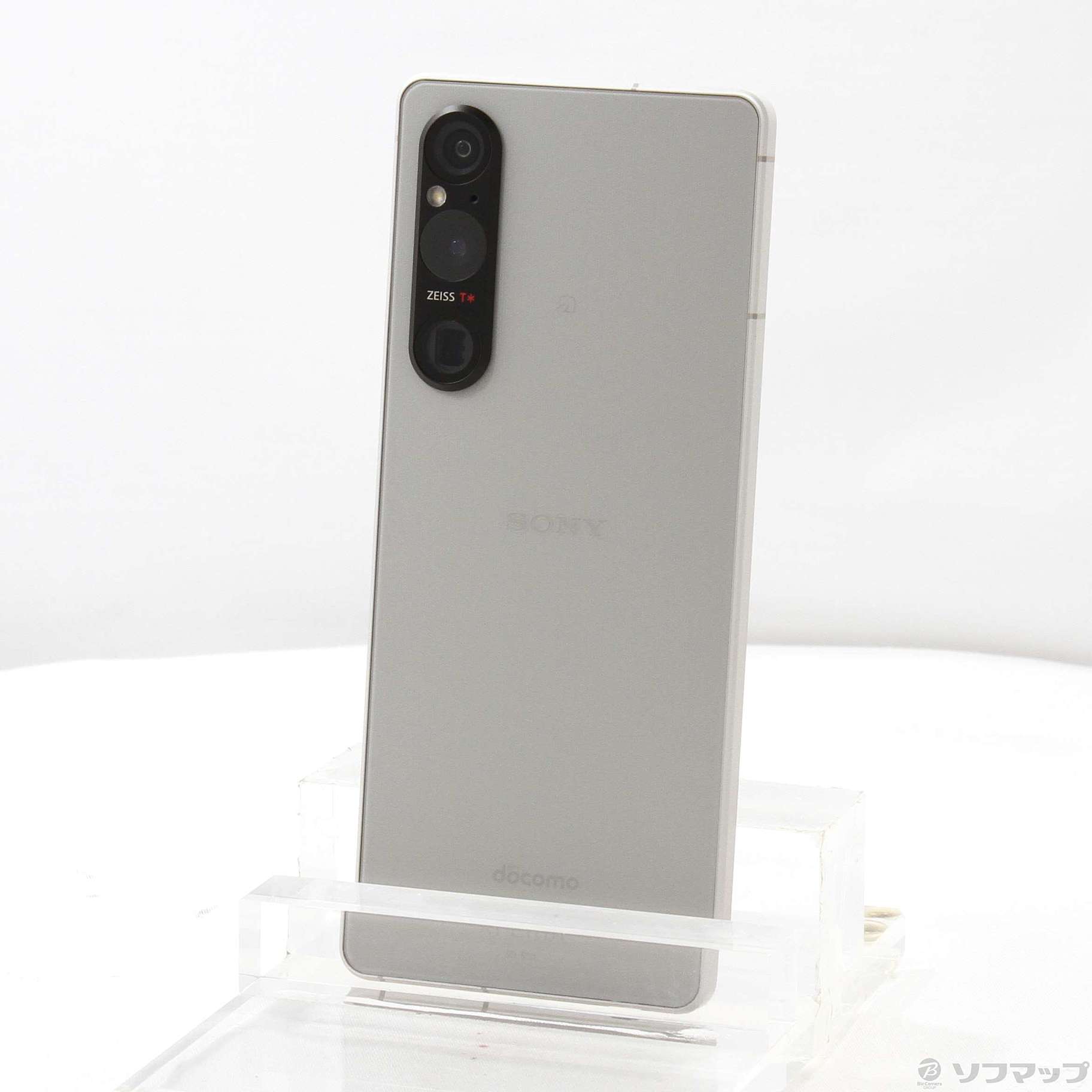 中古】Xperia 1 V 256GB プラチナシルバー SO-51D docomo SIMフリー