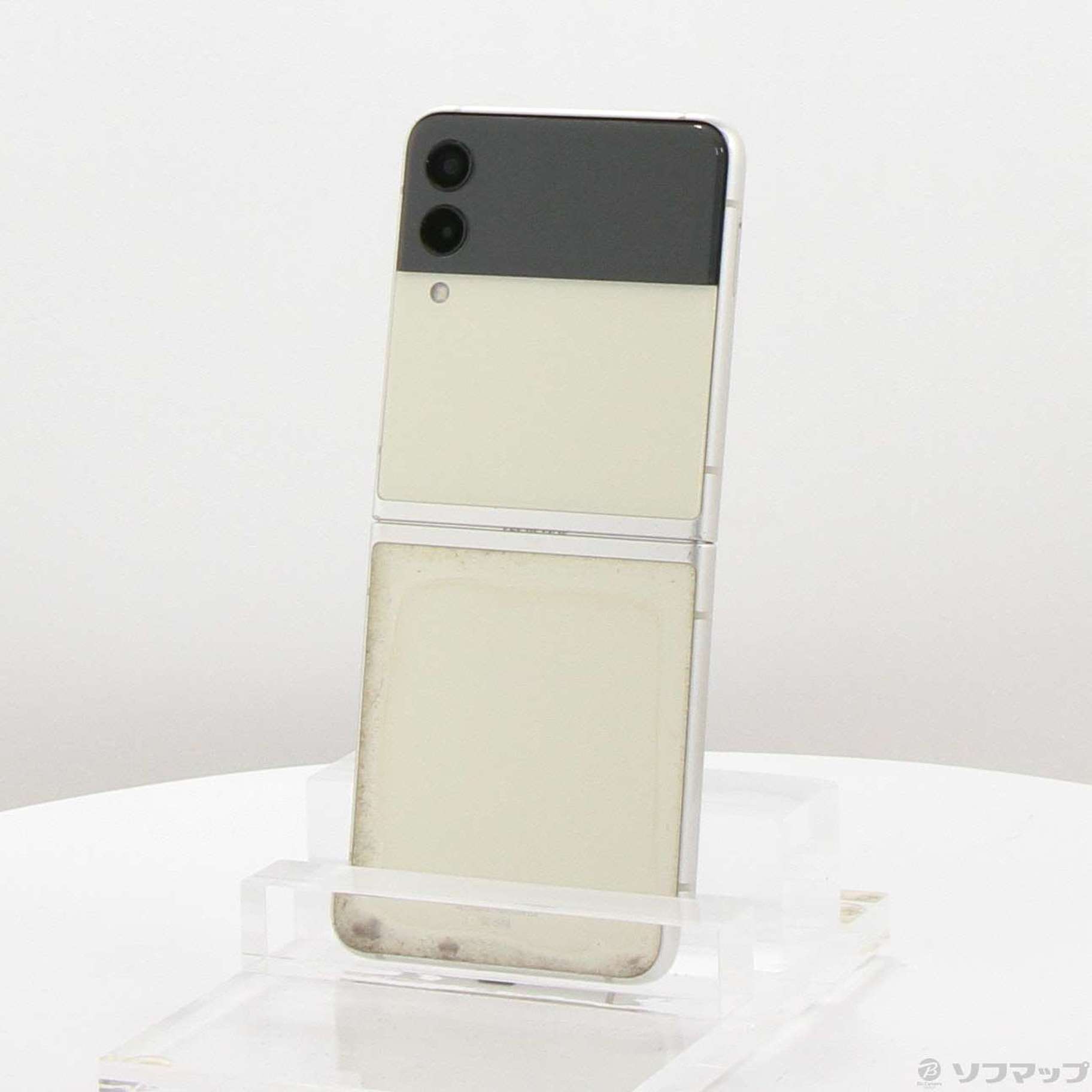 中古】Galaxy Z Flip3 5G 128GB クリーム SC-54B docomo SIMフリー
