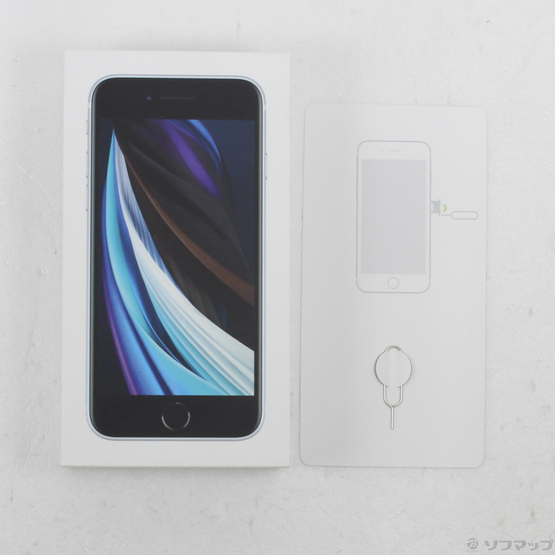 中古】iPhone SE 第2世代 128GB ホワイト MXD12J／A SIMフリー 