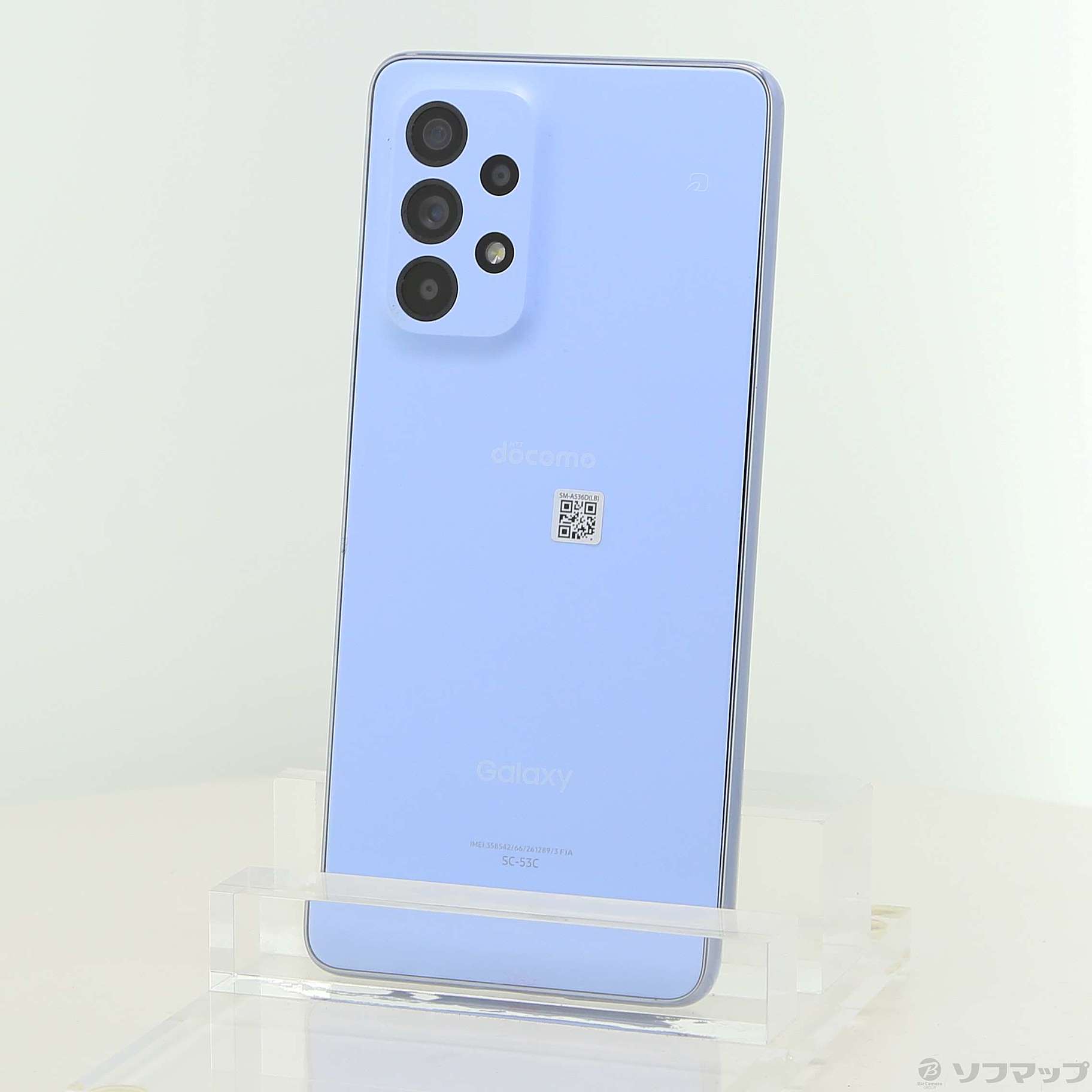 中古】GALAXY A53 5G 128GB オーサムブルー SC-53C docomo SIMフリー 