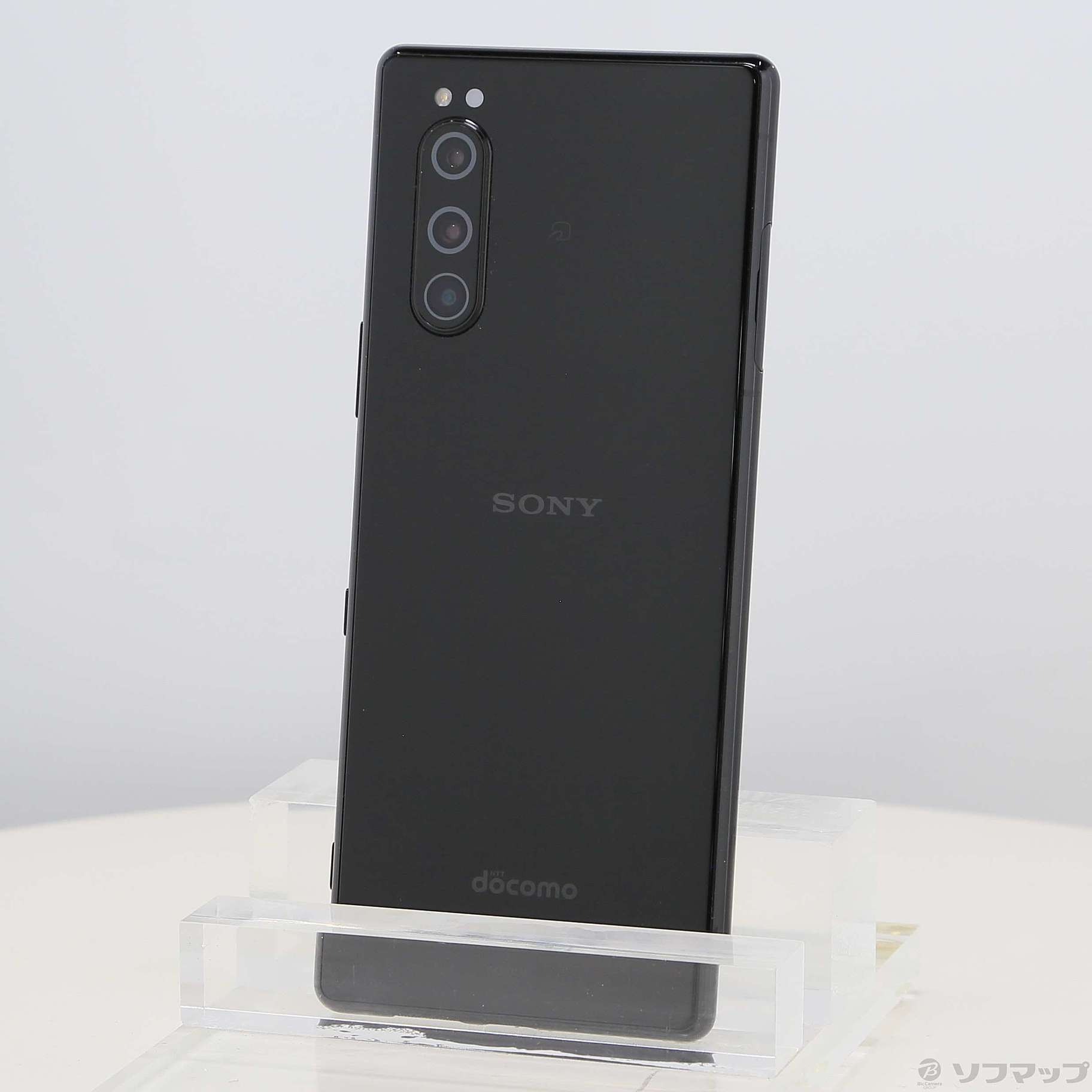 中古品〕 Xperia 5 64GB ブラック SO-01M docomoロック解除SIMフリー