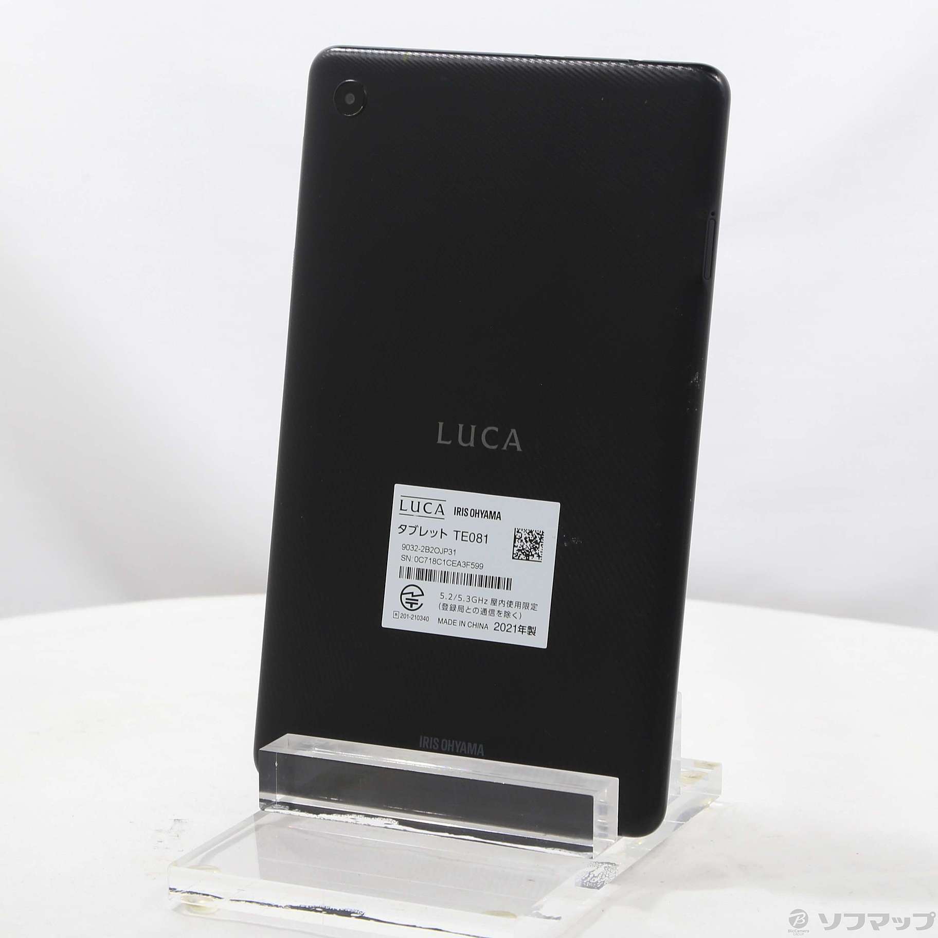 LUCA Tablet TE081 32GB �u���b�N TE081N1-B Wi-Fi