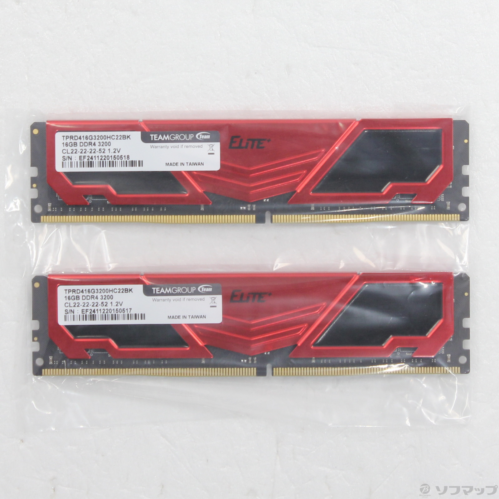 中古】288P DDR4 PC4-25600 DDR4-3200 32GB 16GB×2枚組 ［288P PC4 
