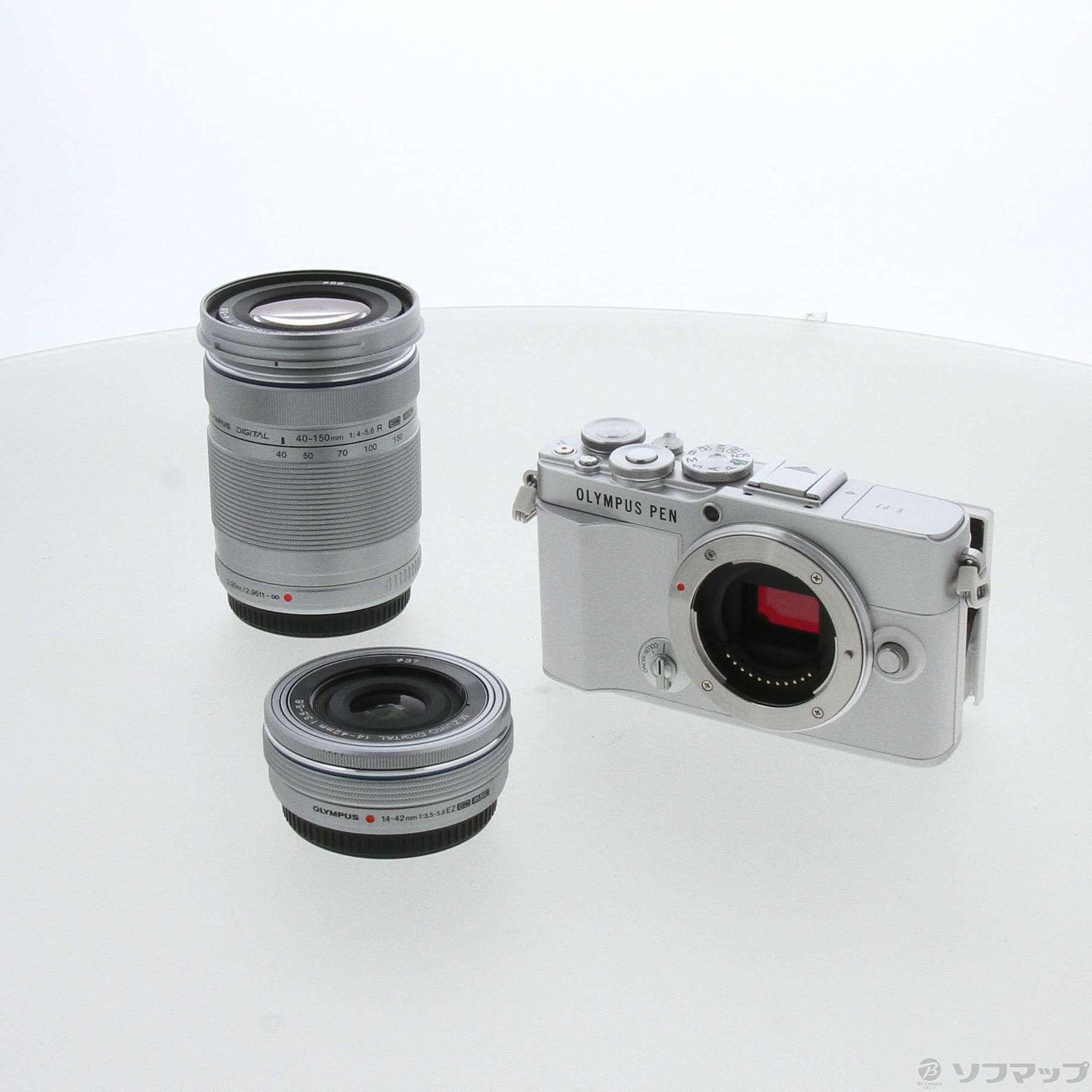中古】OLYMPUS PEN E-P7 EZダブルズームキット ホワイト 