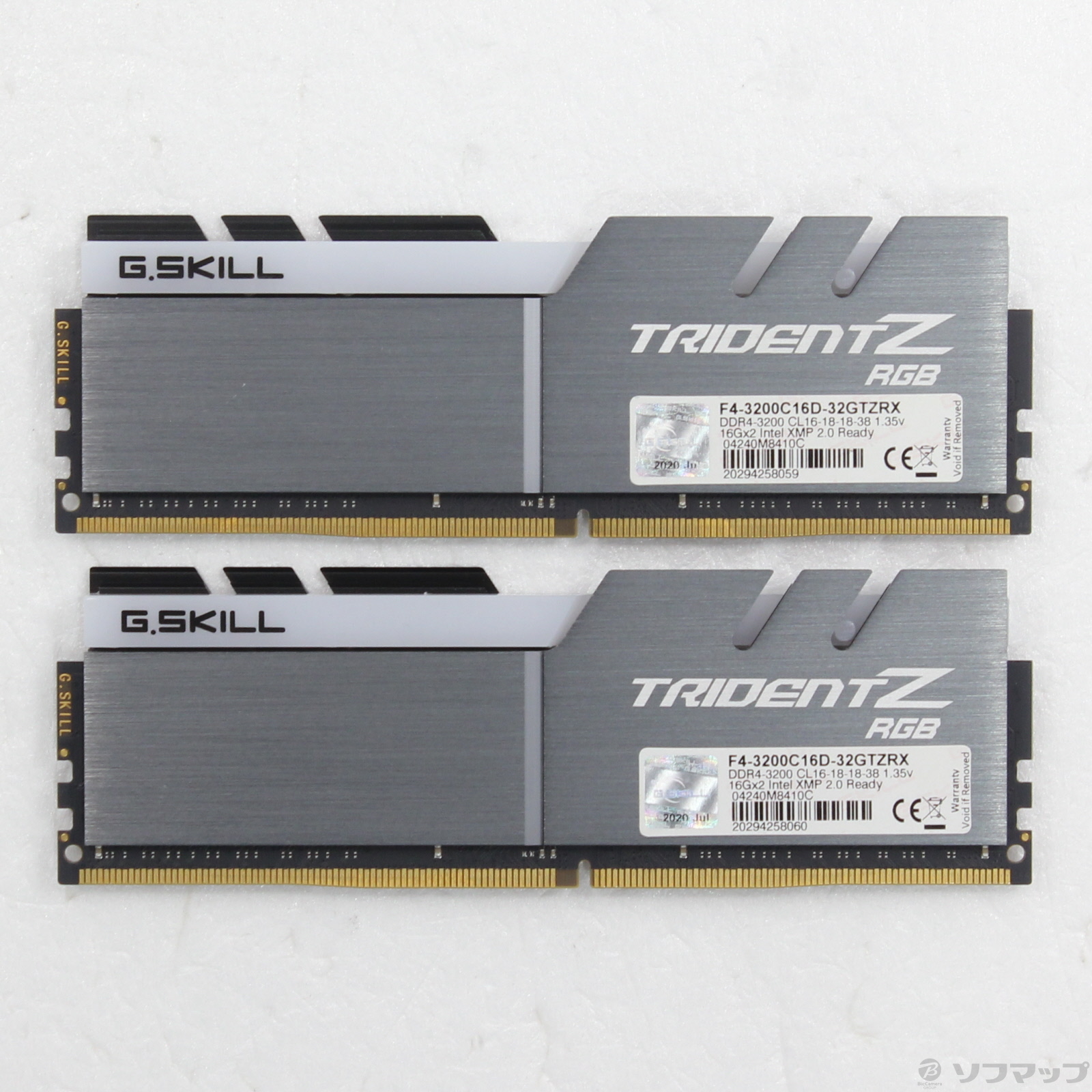 中古】F4-3200C16D-32GTZRX ［288P PC4-25600(DDR4-3200) 32GB(16GB×2