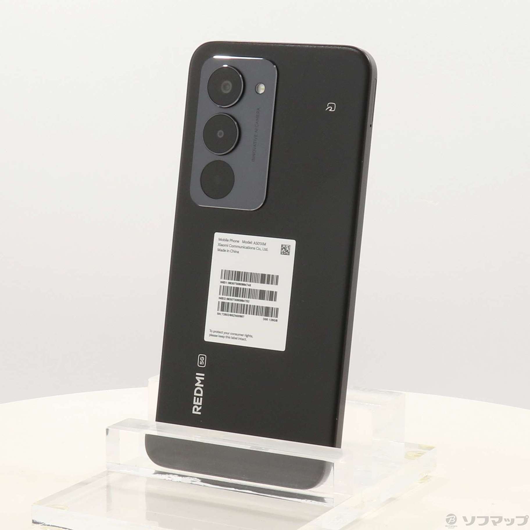 中古品〕 Redmi 15 5G 128GB ミッドナイトブラック A501XM Softbank 
