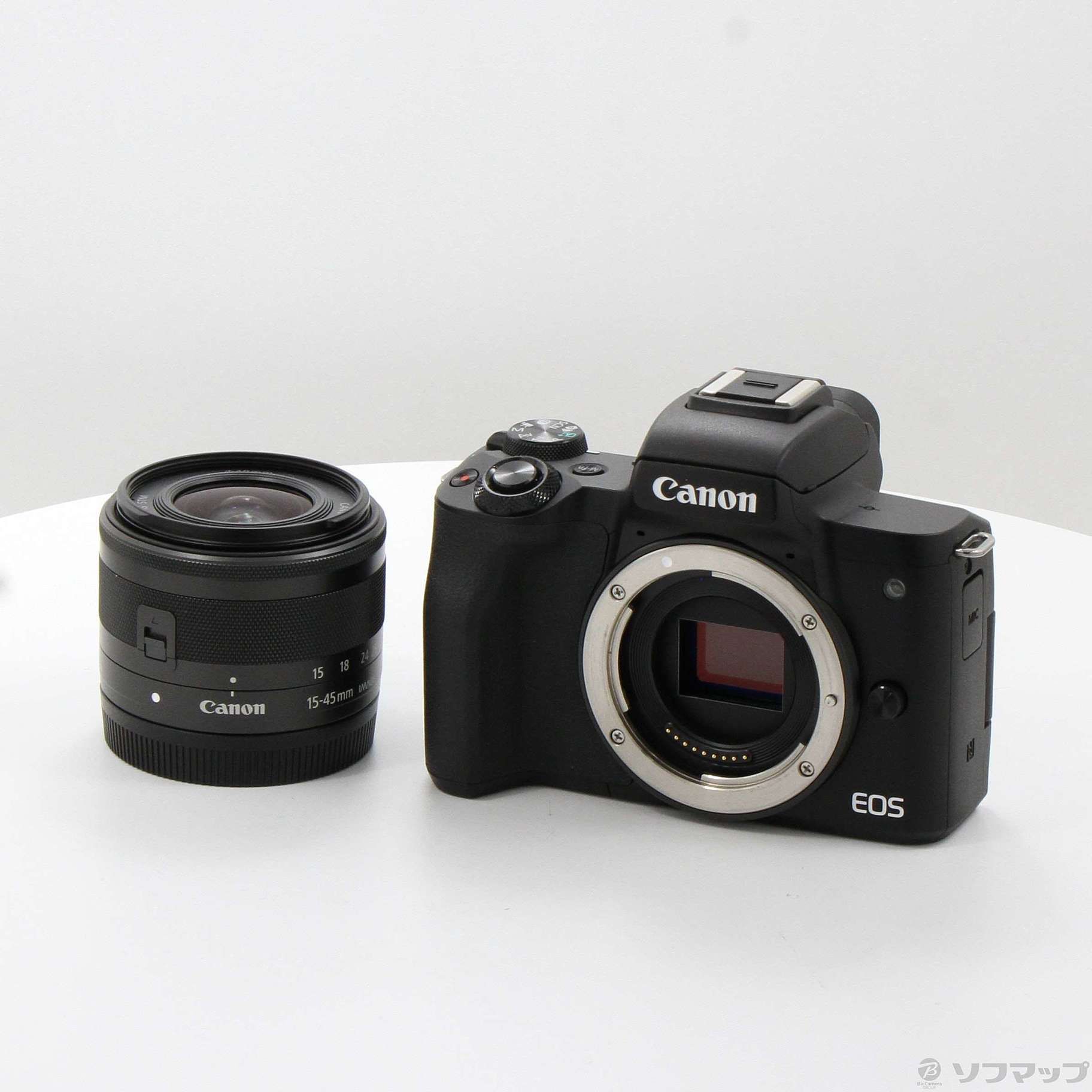 中古】EOS Kiss M EF-M15-45 IS STM レンズキット ブラック