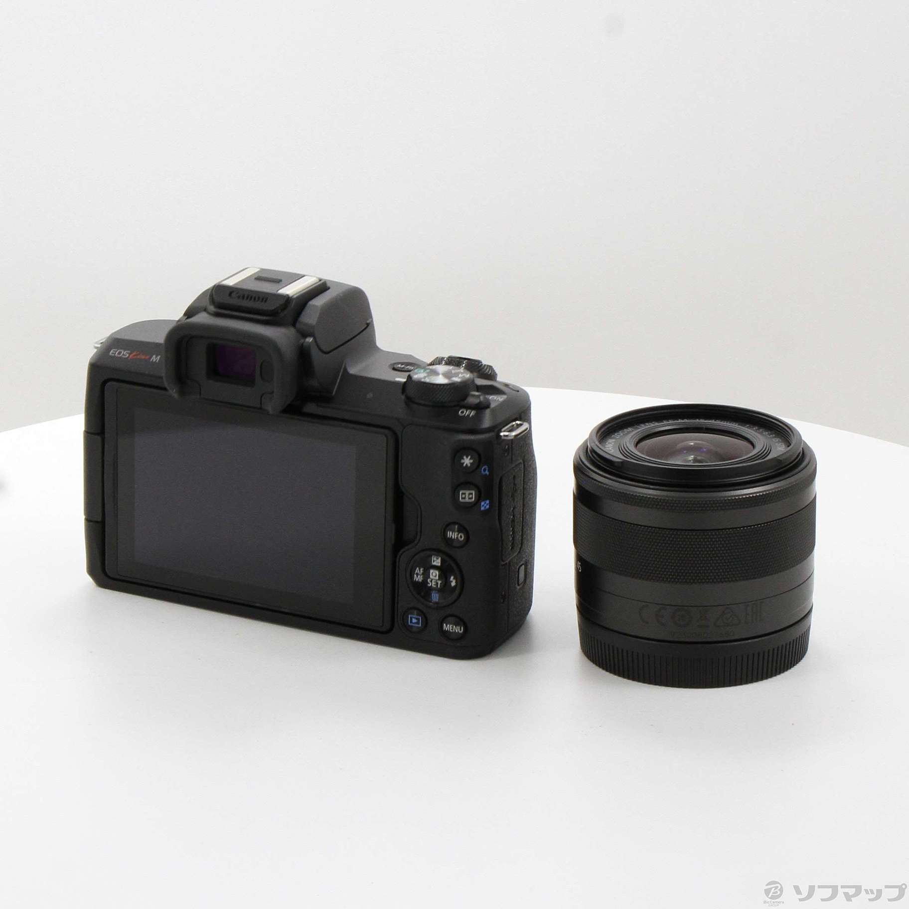 中古】EOS Kiss M EF-M15-45 IS STM レンズキット ブラック