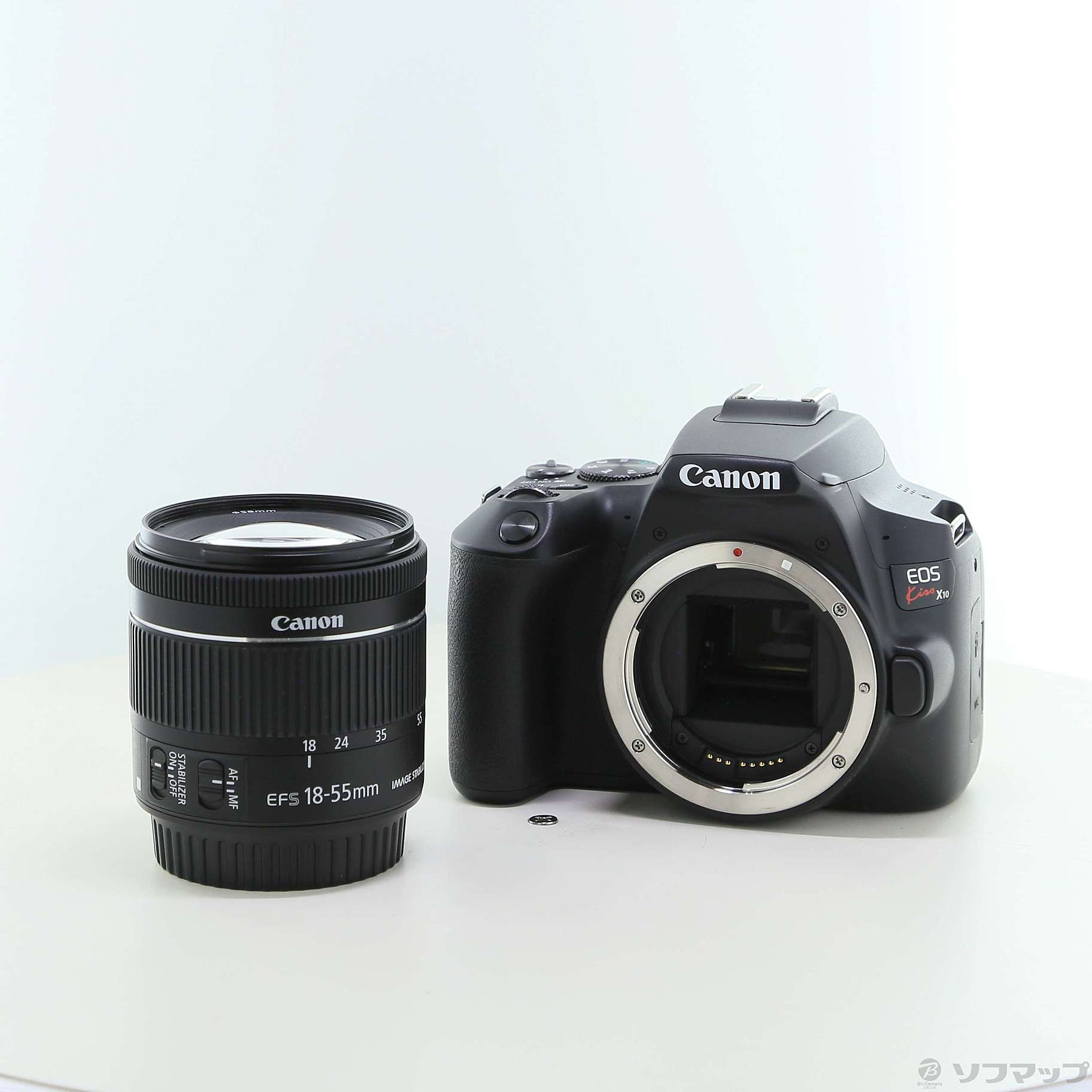 中古】EOS Kiss X10 EF-S18-55 IS STM レンズキット ブラック