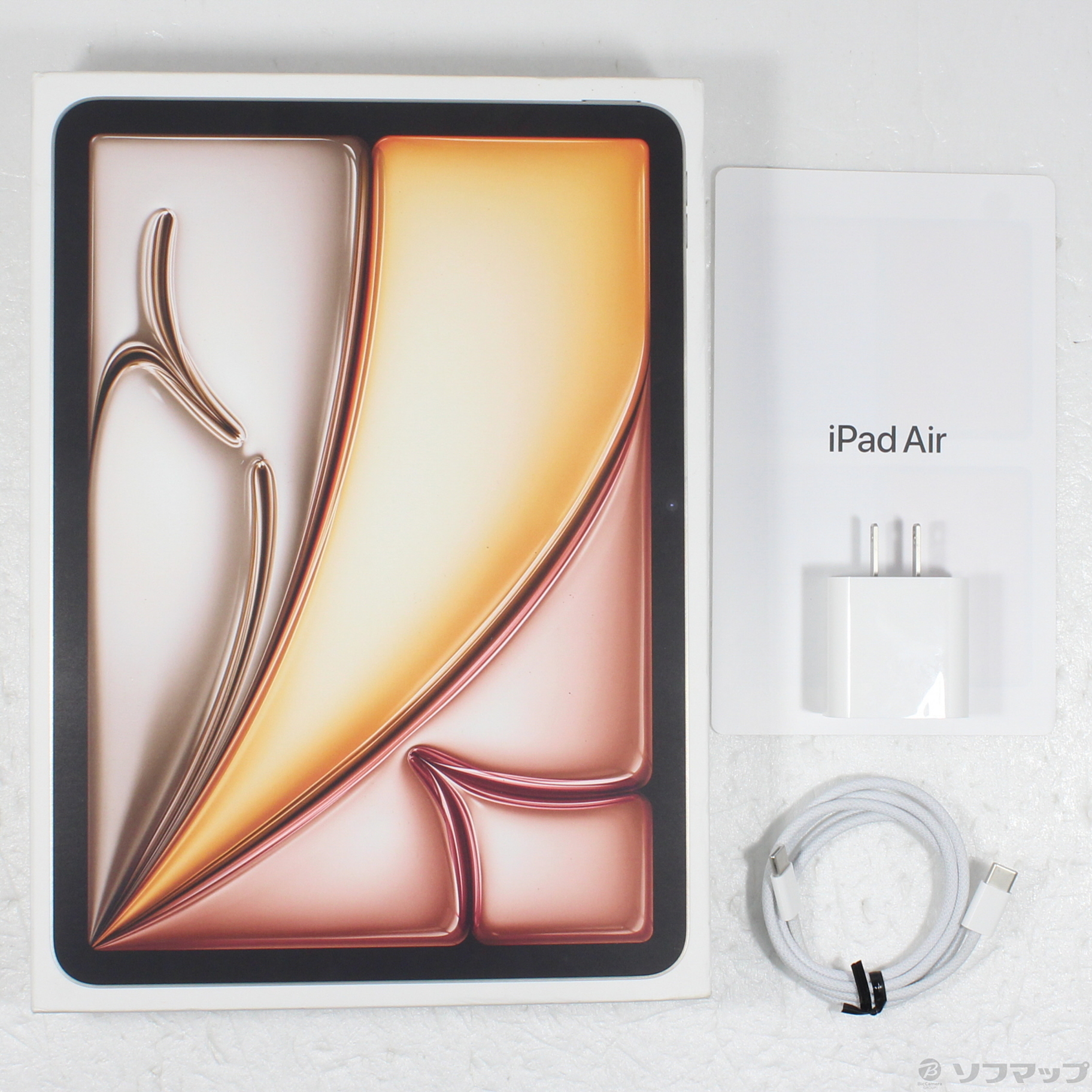 中古品〕 iPad Air 11インチ 第6世代 128GB スターライト MUWE3J／A Wi