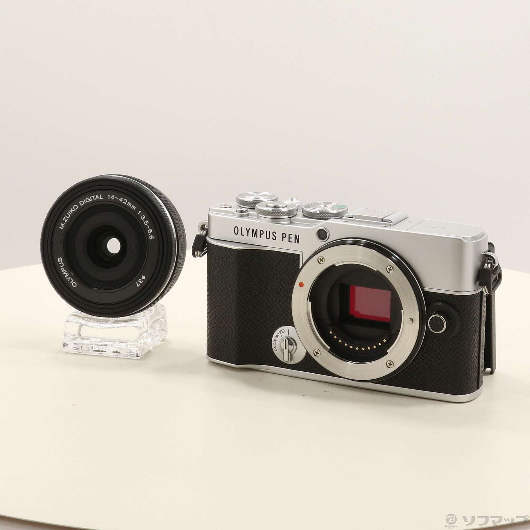 中古】OLYMPUS PEN E-P7 14-42mm EZレンズキット シルバー
