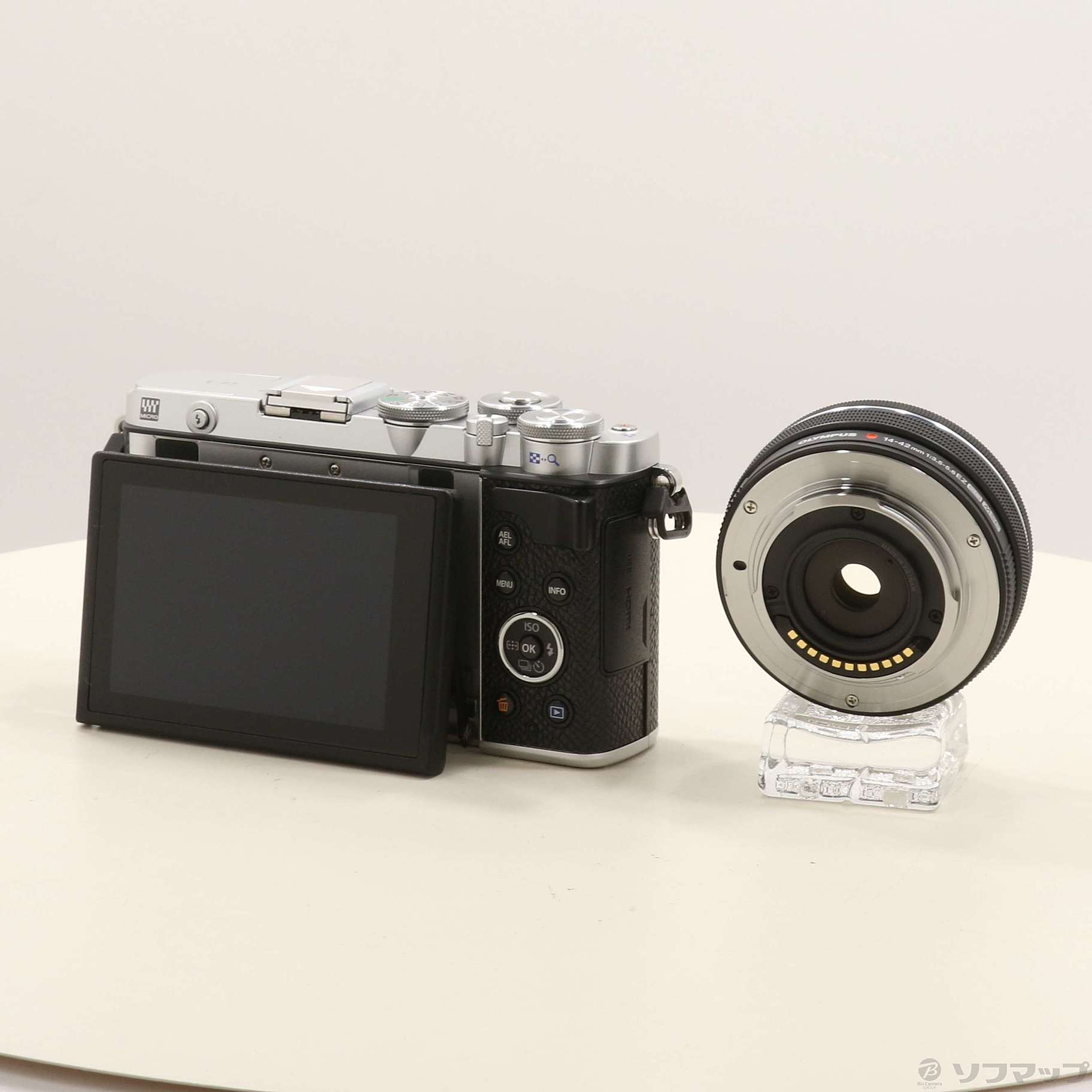 中古】OLYMPUS PEN E-P7 14-42mm EZレンズキット シルバー