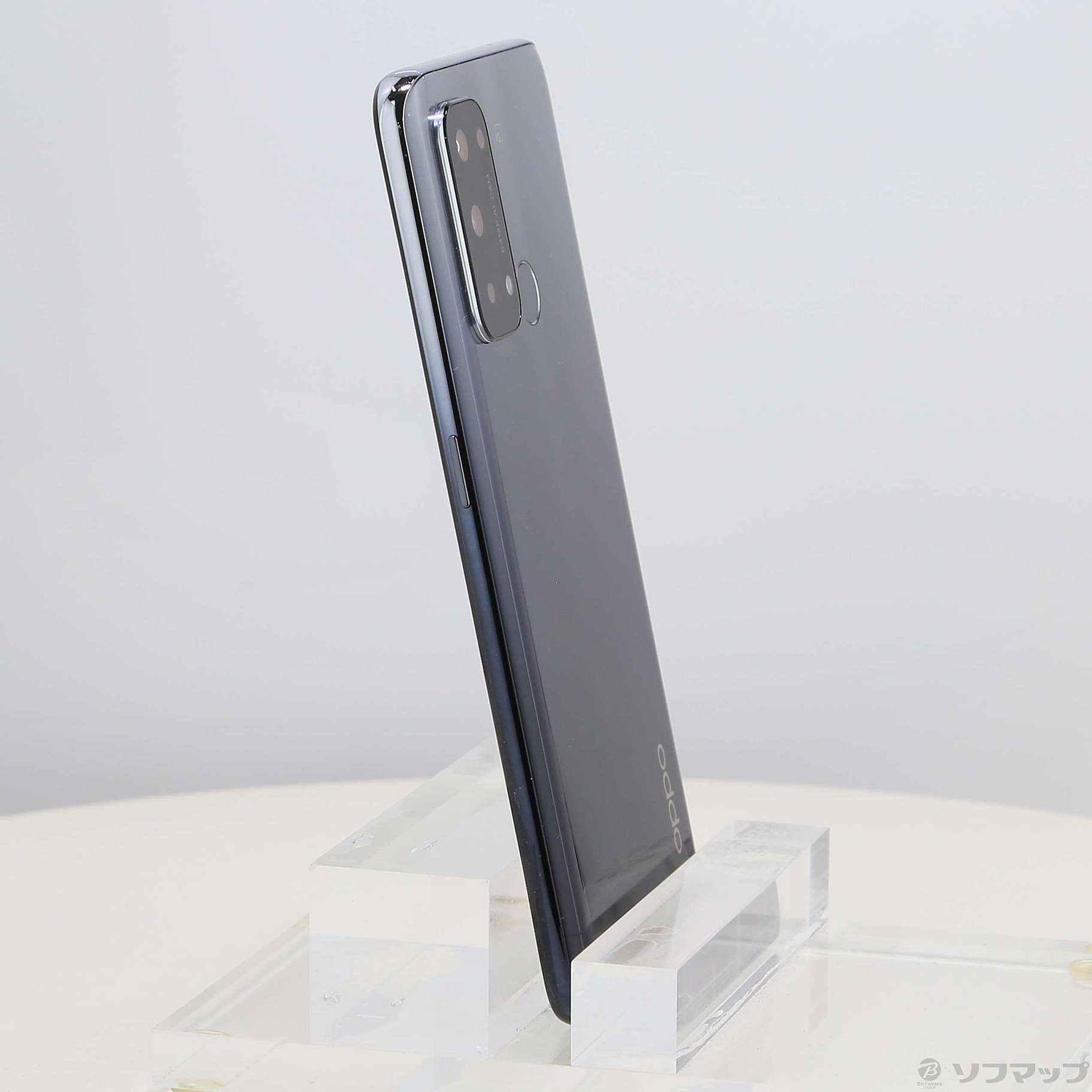 中古品〕 OPPO Reno5 A 128GB シルバーブラック A103OP Y!mobile SIM 