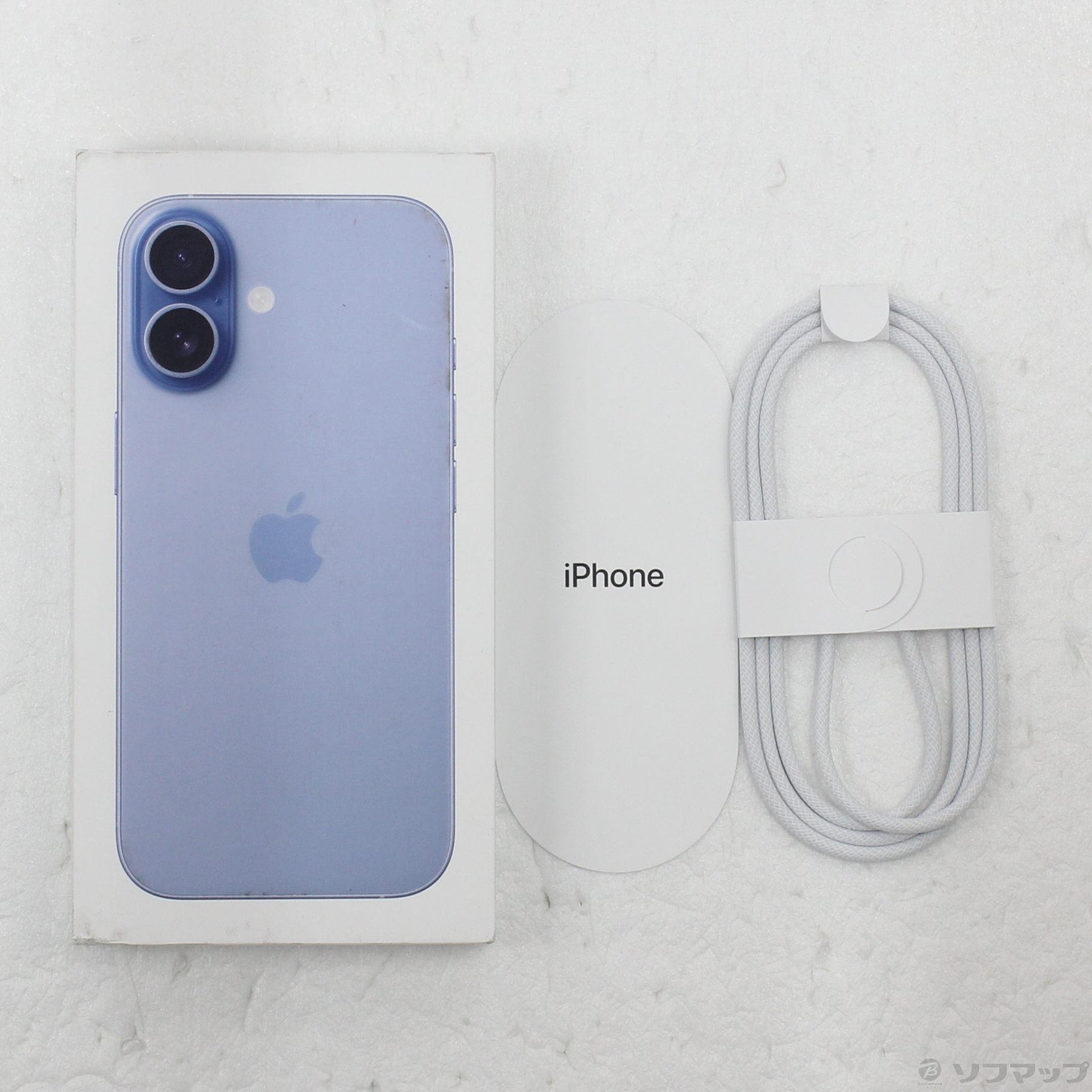 【美品】iPhone17 ミストブルー 256GB SIMフリー（おまけ付き） 中古】〔展示品〕 iPhone17 256GB ミストブルー MG694J／A SIMフリー