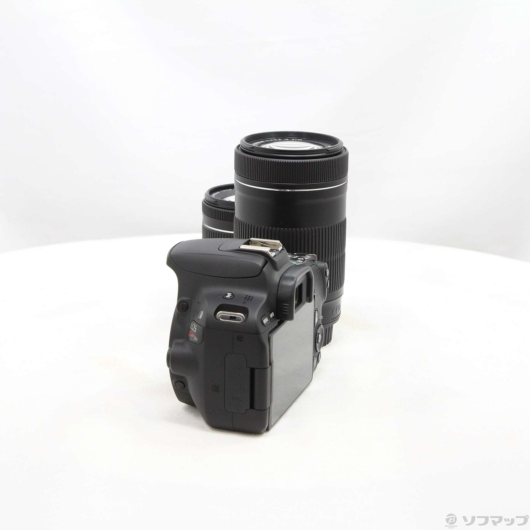 中古】EOS Kiss X9 ブラック ダブルズームキット [2133074253848