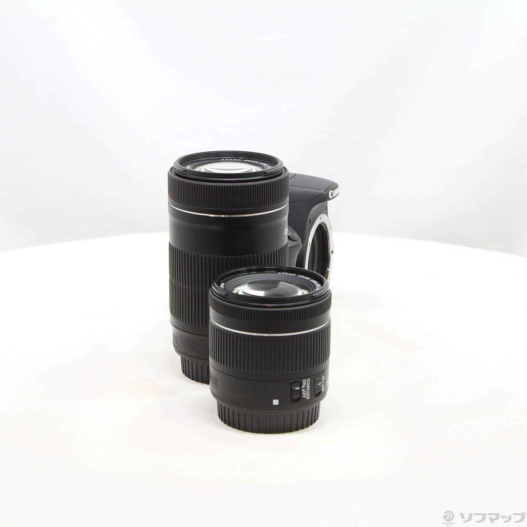 中古】EOS Kiss X9 ブラック ダブルズームキット [2133074253848
