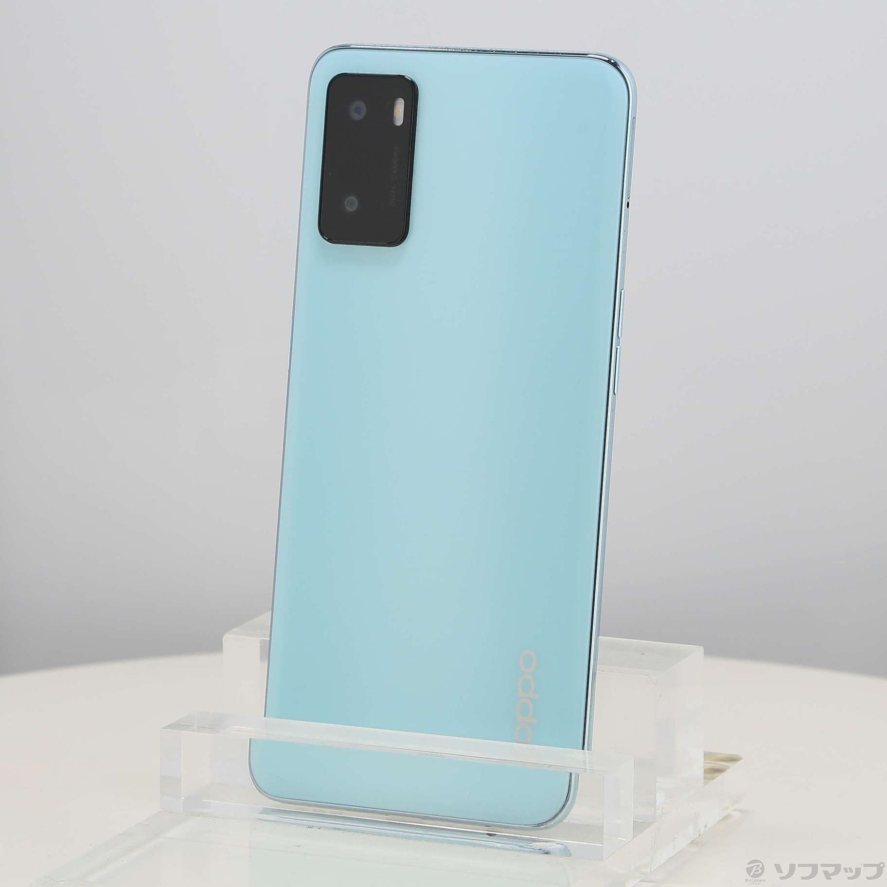 中古】OPPO A55s 5G 64GB グリーン A102OP Softbank SIMフリー 