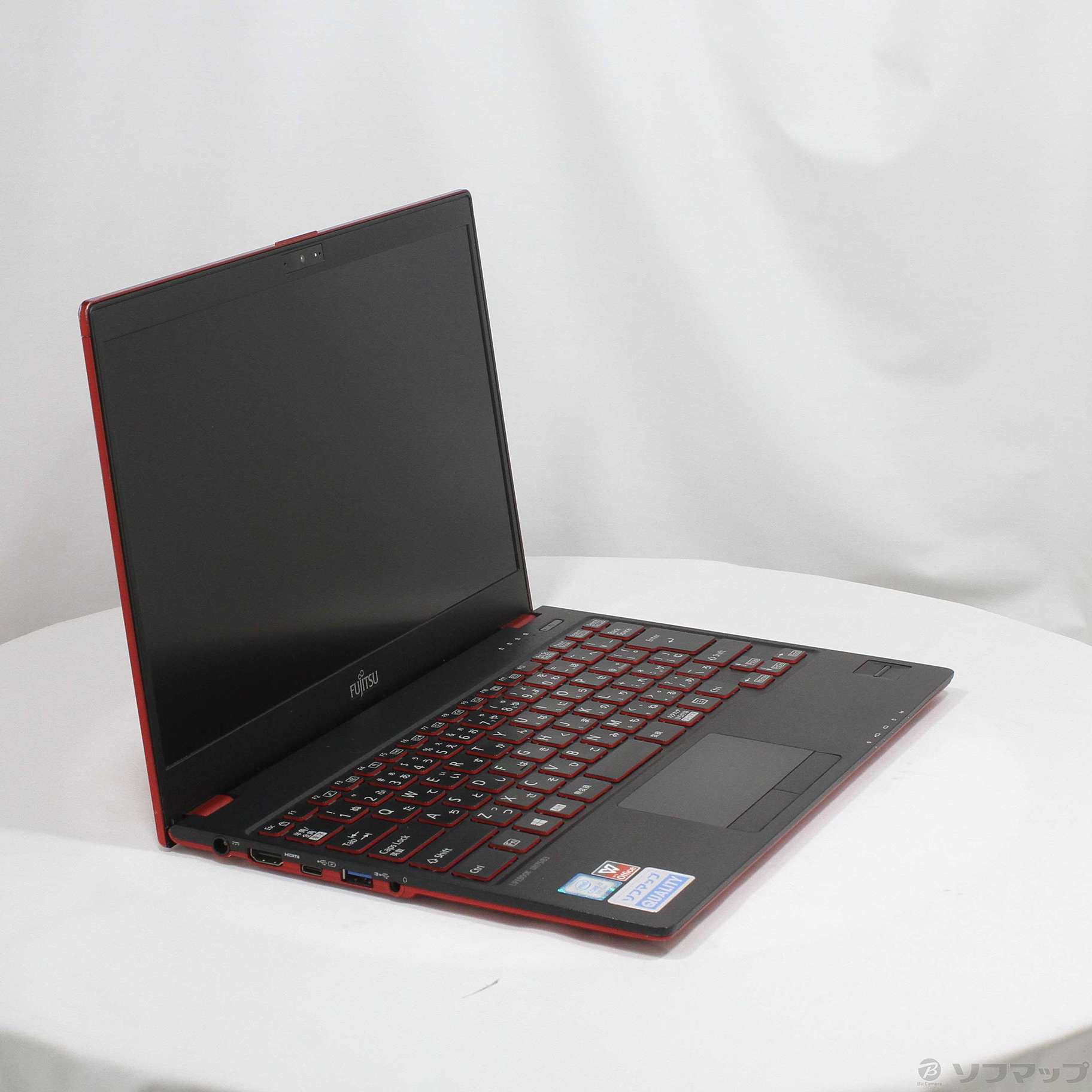 【動作確認済み】富士通LIFEBOOK　UH75/B3/4GB 中古】LIFEBOOK UH75／B3 FMVU7B3RDB サテンレッド ［Core-i7-8550U