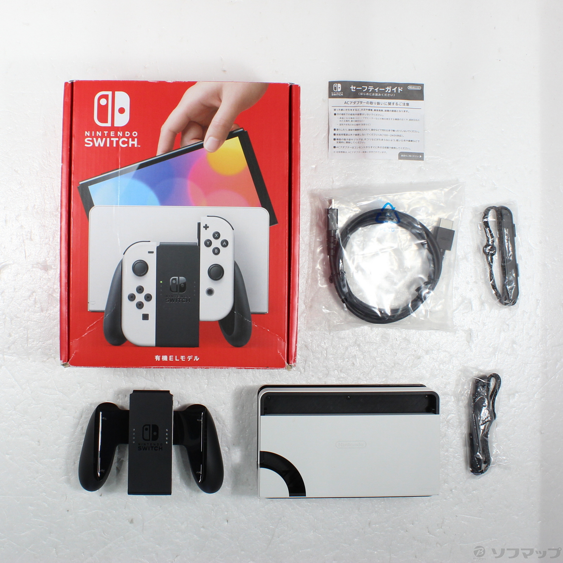 中古品〕 Nintendo Switch 有機ELモデル Joy-Con(L)／(R) ホワイト｜の