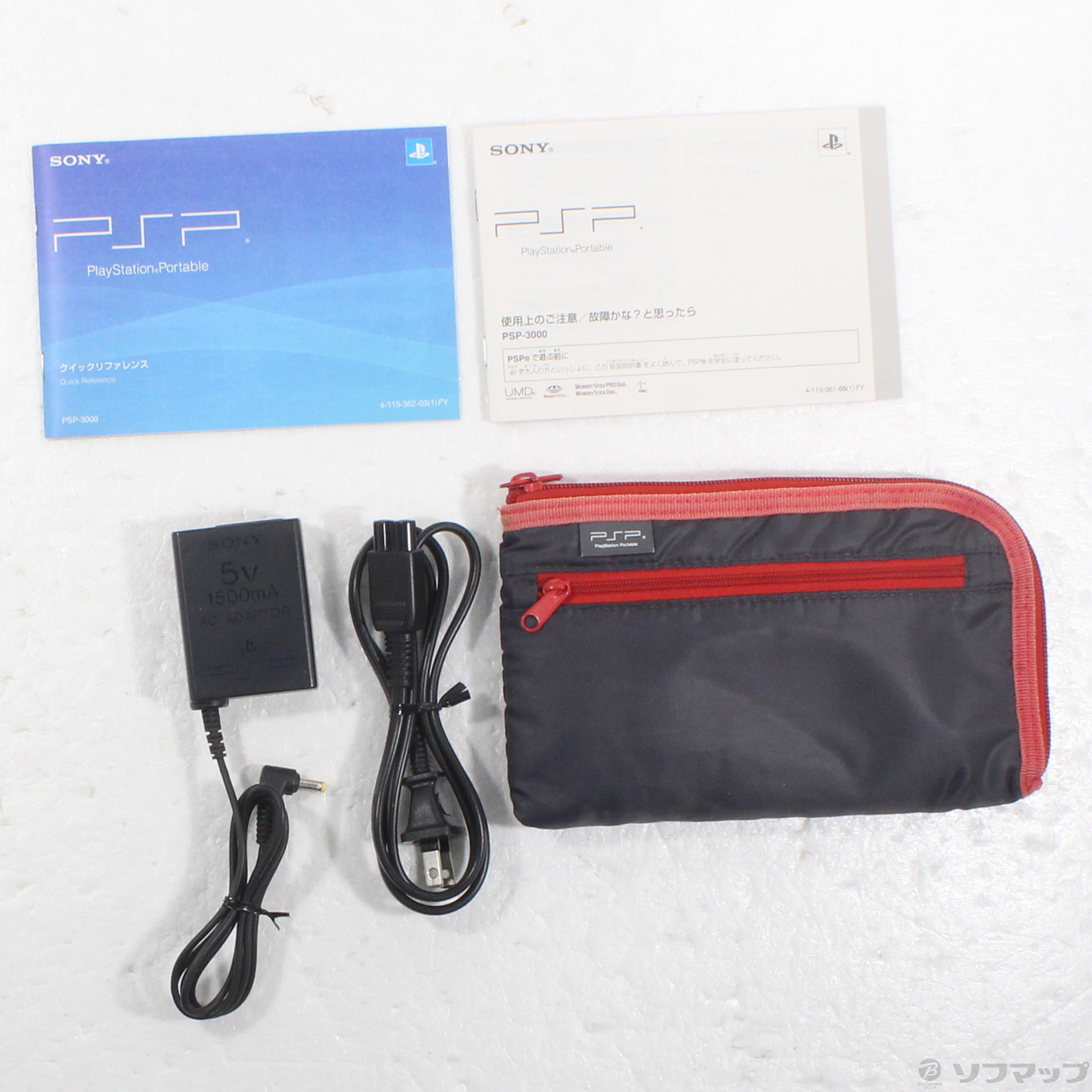 中古】PSP-3000 バリュー レッド ブラック PSPJ-30026 [2133074439594