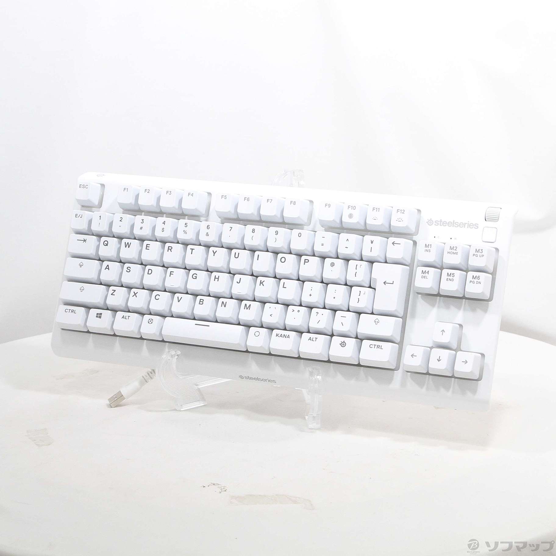 中古】SteelSeries Apex 3 TKL White JP 64909 日本語配列テンキーレス