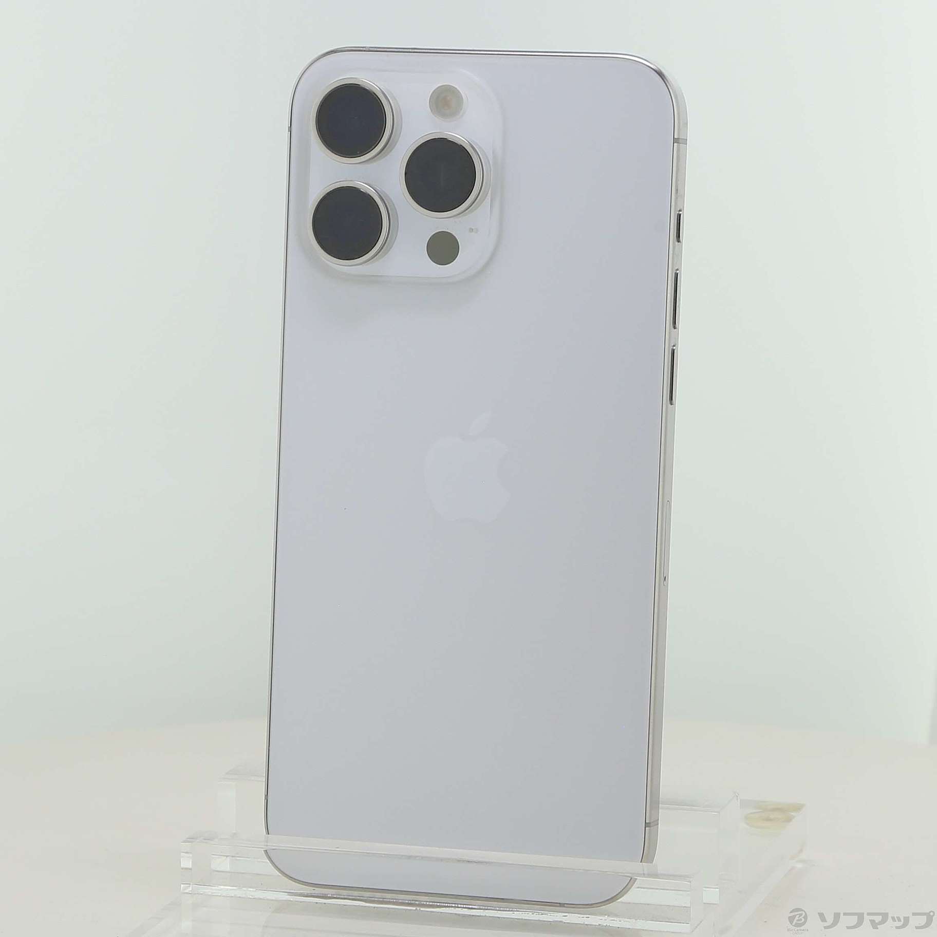 中古】iPhone15 Pro Max 256GB ホワイトチタニウム MU6Q3J／A SIM 