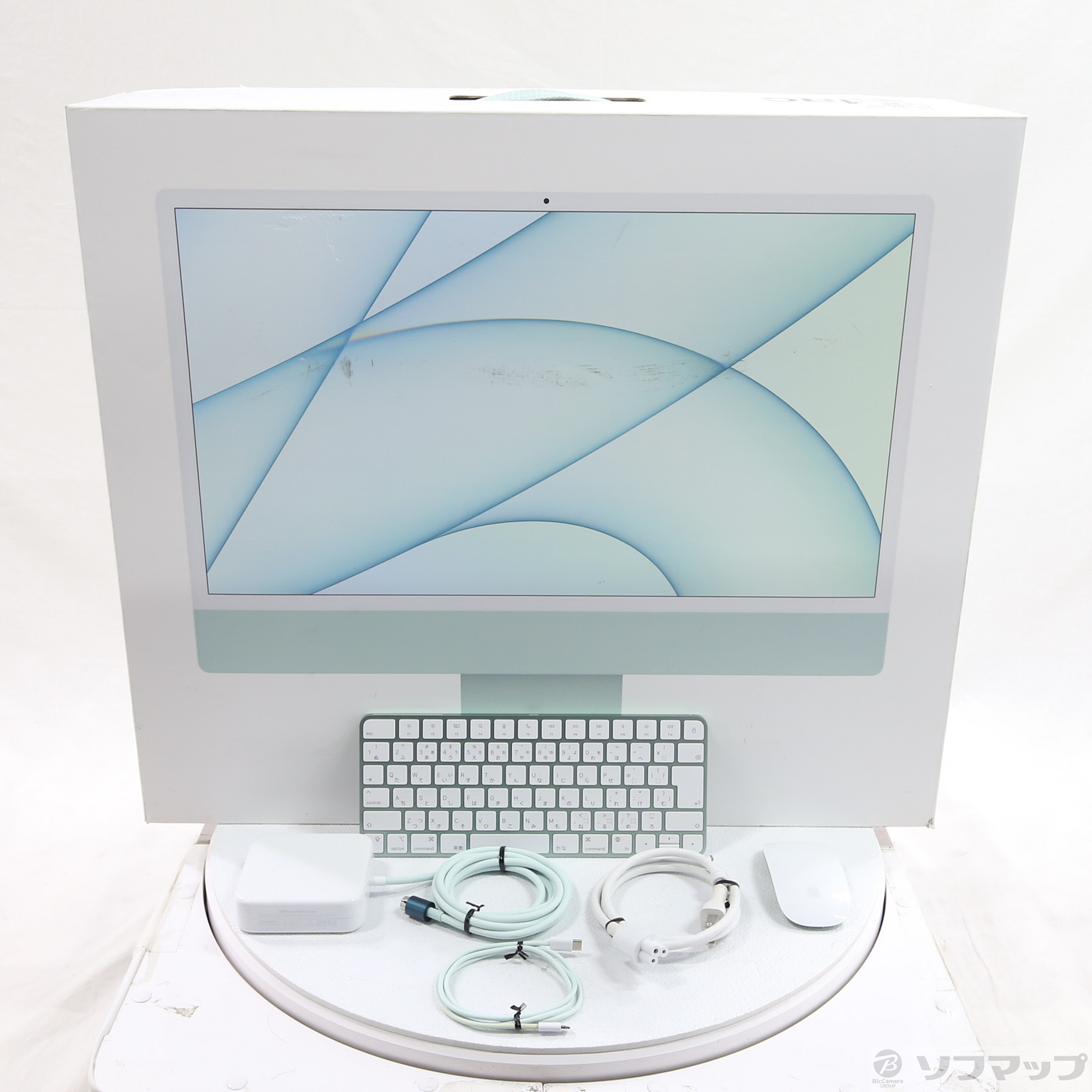 中古】iMac 24-inch Mid-2021 MJV83J／A Apple M1 8コアCPU_7コアGPU