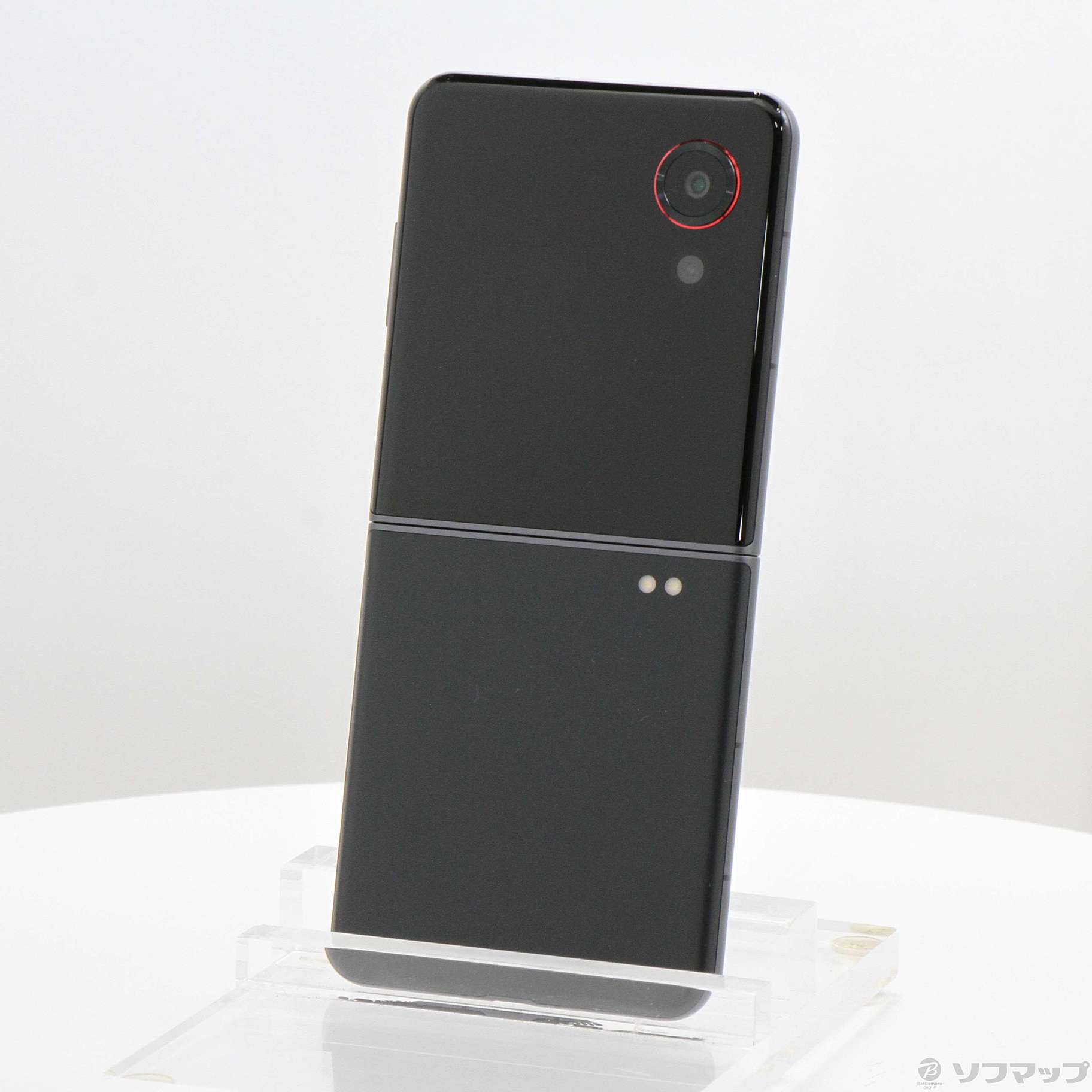 中古】nubia Flip 3 128GB ブラック ZESCR2 Y!mobile SIMフリー