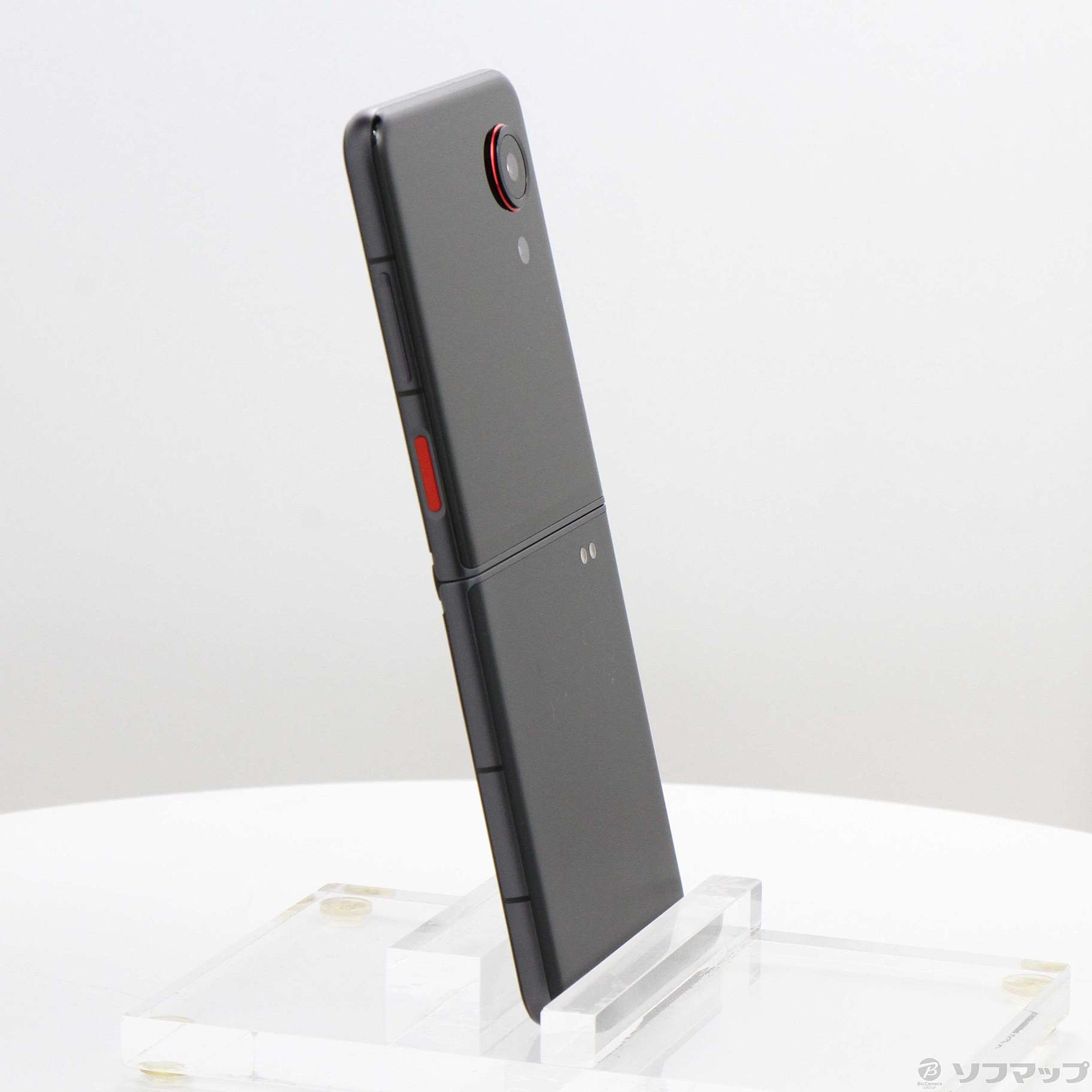 中古】nubia Flip 3 128GB ブラック ZESCR2 Y!mobile SIMフリー