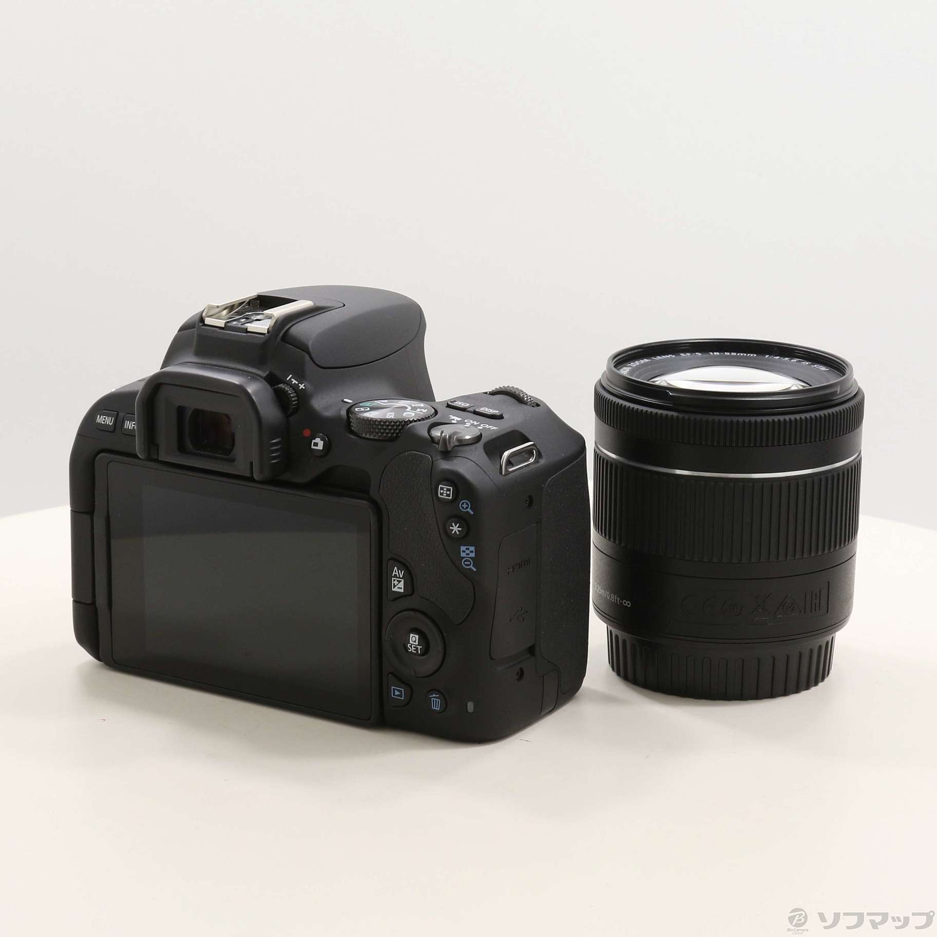 中古品〕 EOS Kiss X9 ブラック EF-S18-55 IS STM レンズキット｜の