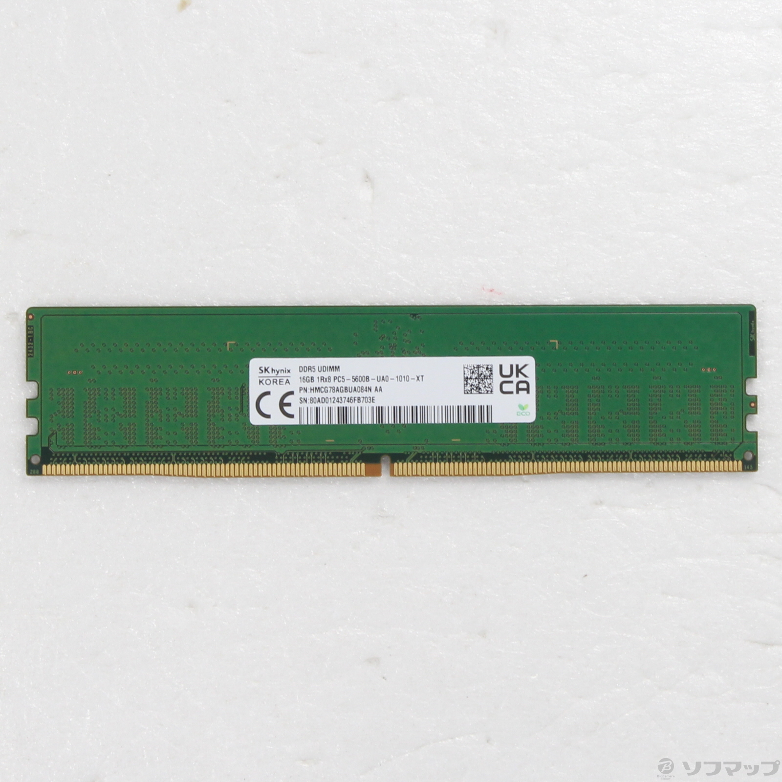 SK hynix DDR5 16GB メモリー (正常動作確認済み中古品) 中古】HMCG78AGBUA084N [2133075092583] - リコレ！|ビックカメラ