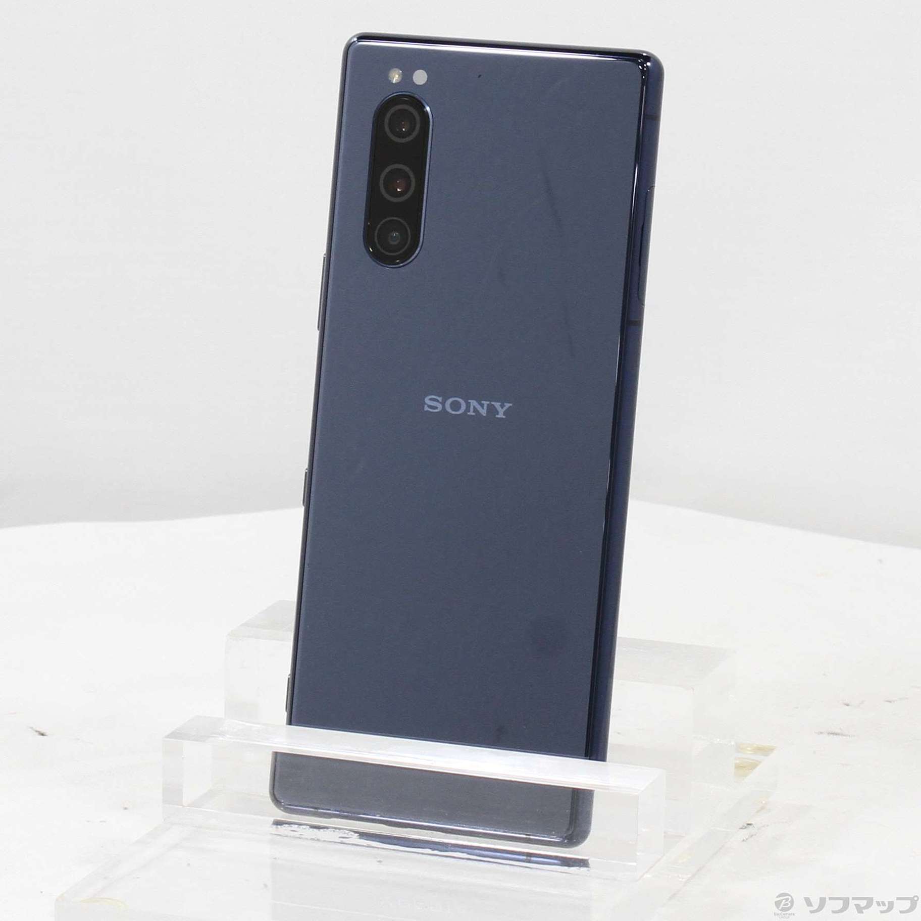 中古品〕 Xperia 5 64GB ブルー SOV41 auロック解除SIMフリー｜の通販