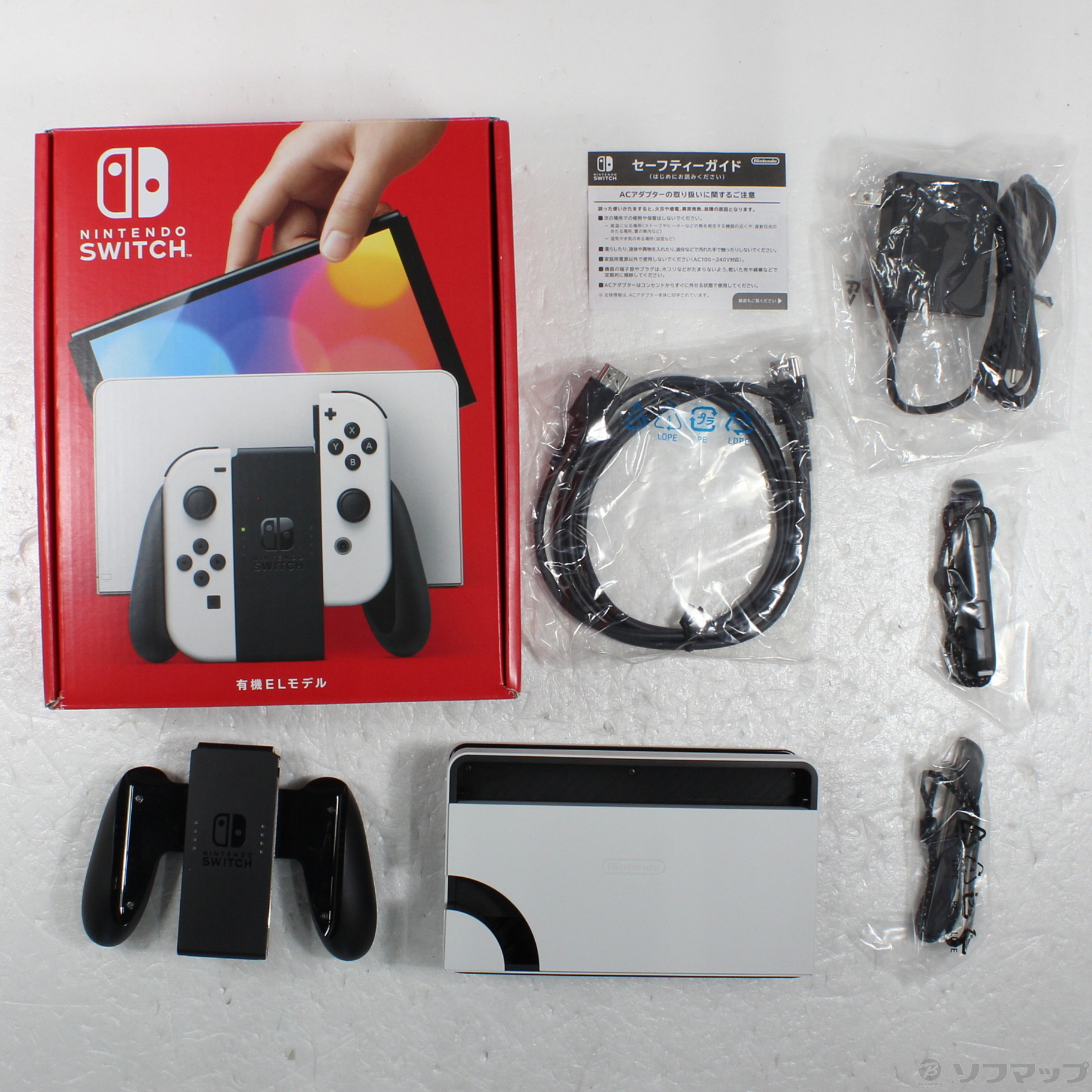 中古品〕 Nintendo Switch 有機ELモデル Joy-Con(L)／(R) ホワイト｜の