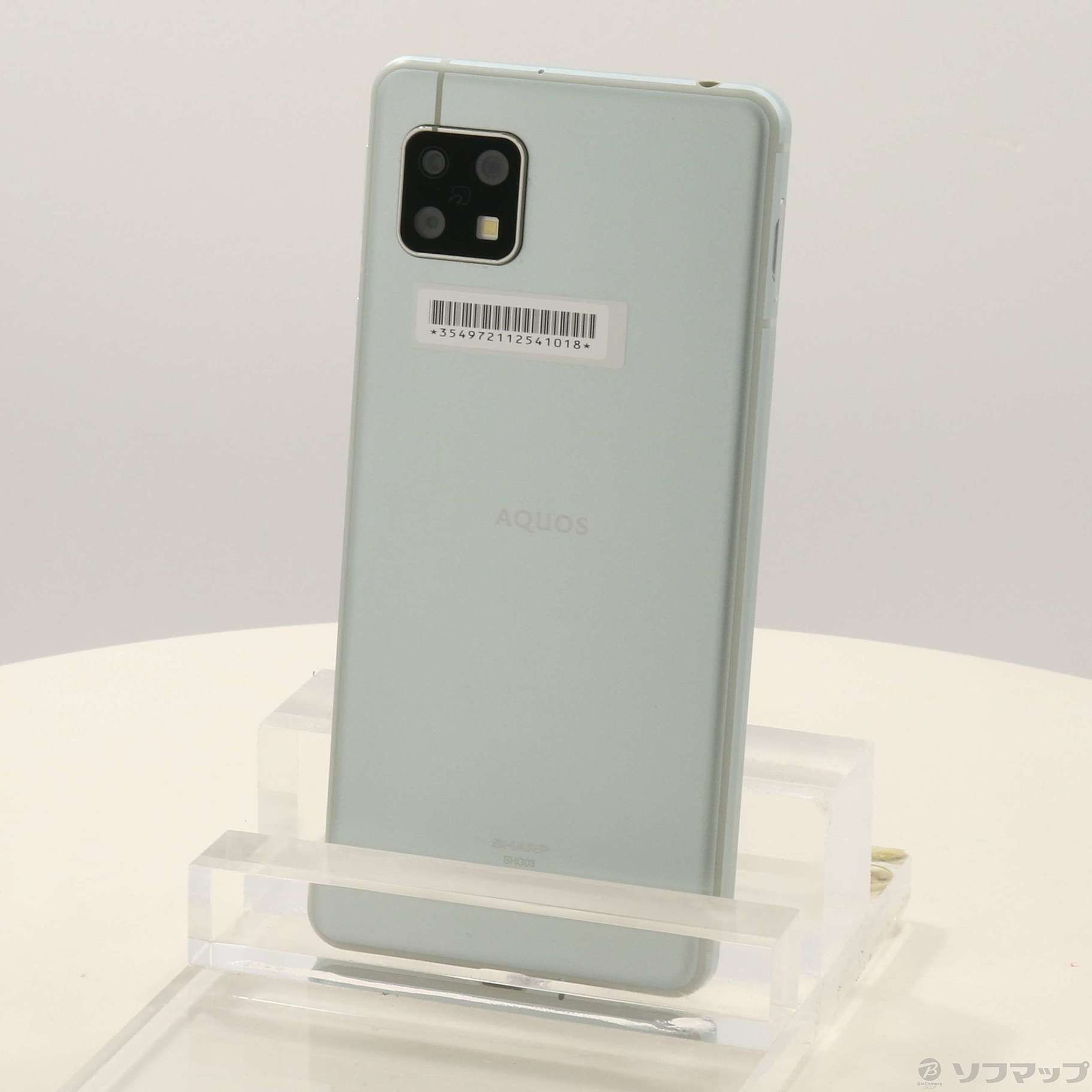中古品〕 AQUOS sense5G 64GB オリーブシルバー SHG03 auロック解除SIM