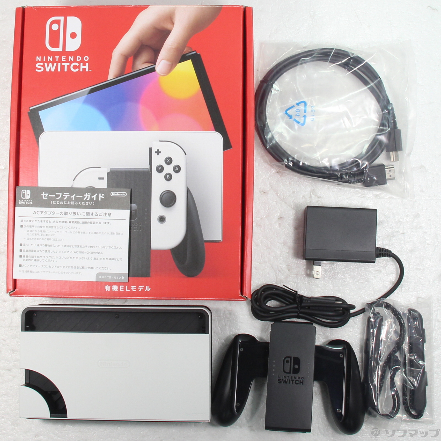 中古品〕 Nintendo Switch 有機ELモデル Joy-Con(L)／(R) ホワイト｜の