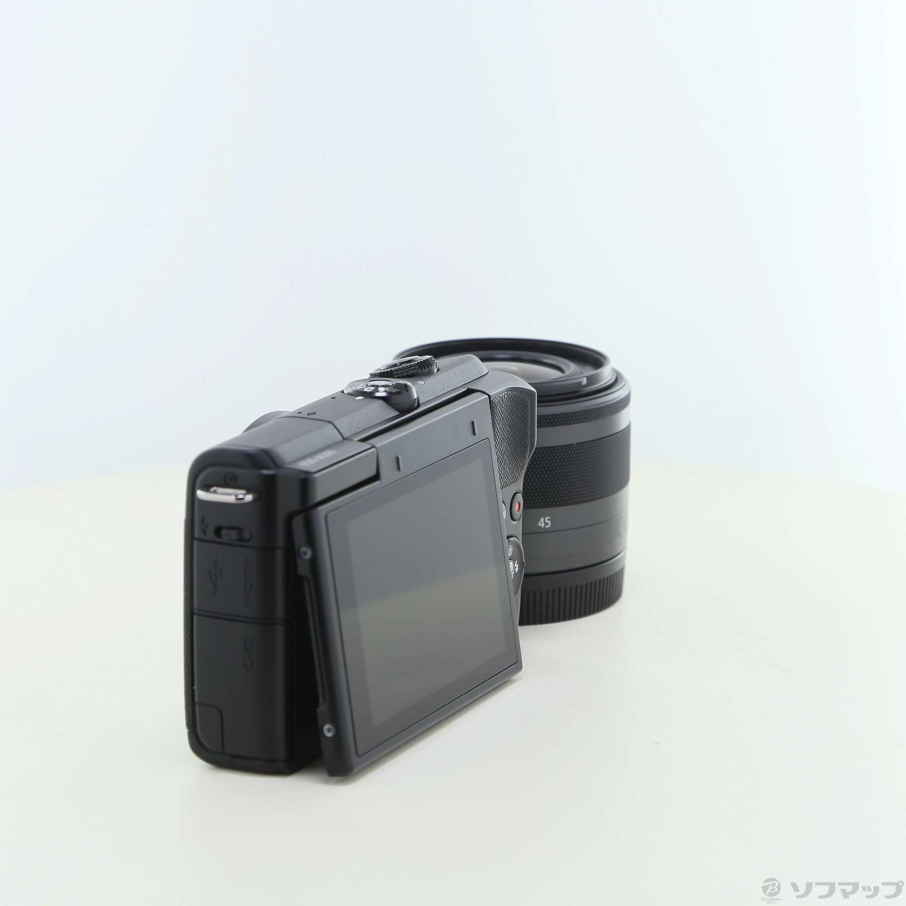 中古品〕 EOS M200 EF-M15-45 IS STM レンズキット ブラック｜の通販は