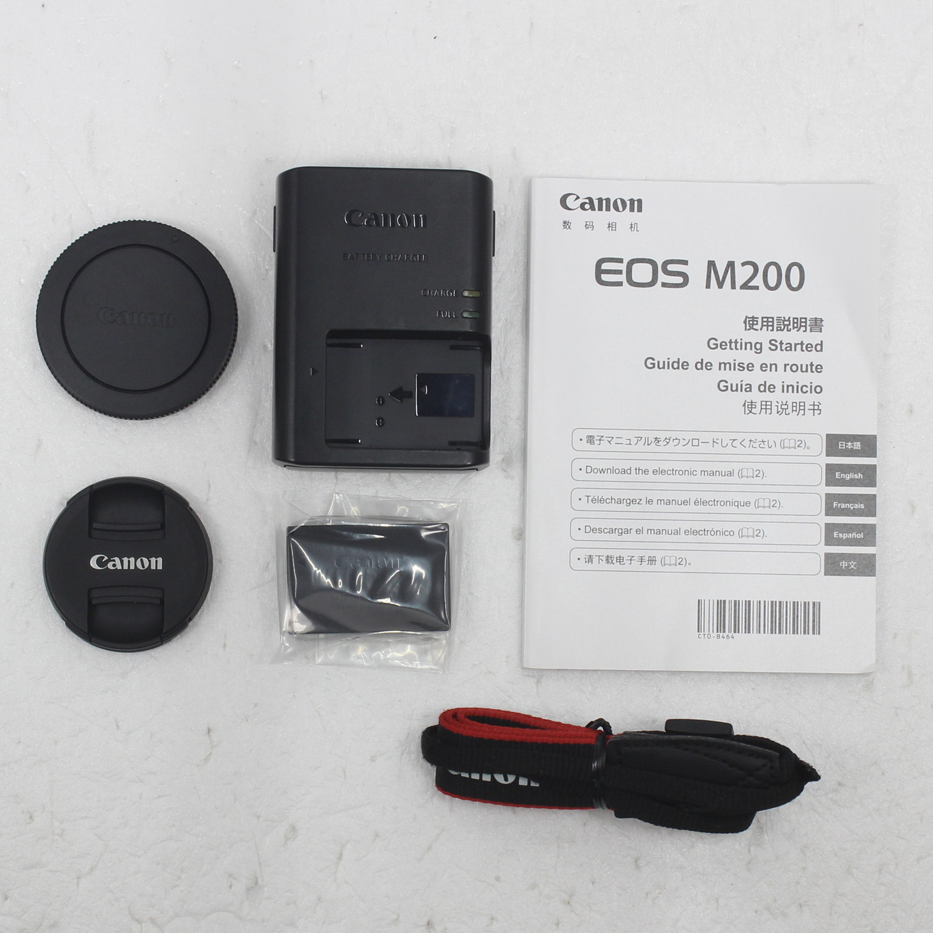 中古品〕 EOS M200 EF-M15-45 IS STM レンズキット ブラック｜の通販は