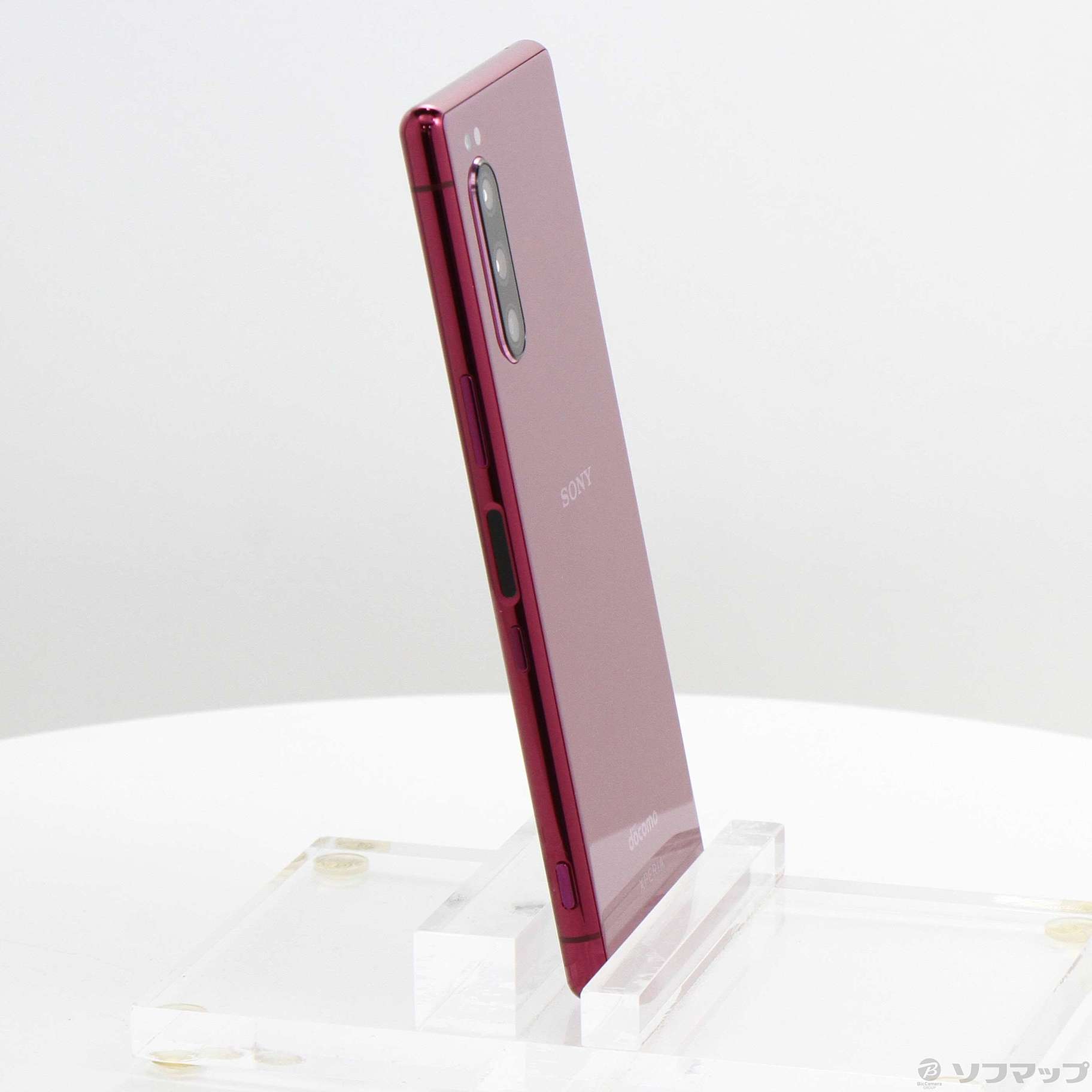 中古】Xperia 5 64GB レッド SO-01M docomoロック解除SIMフリー