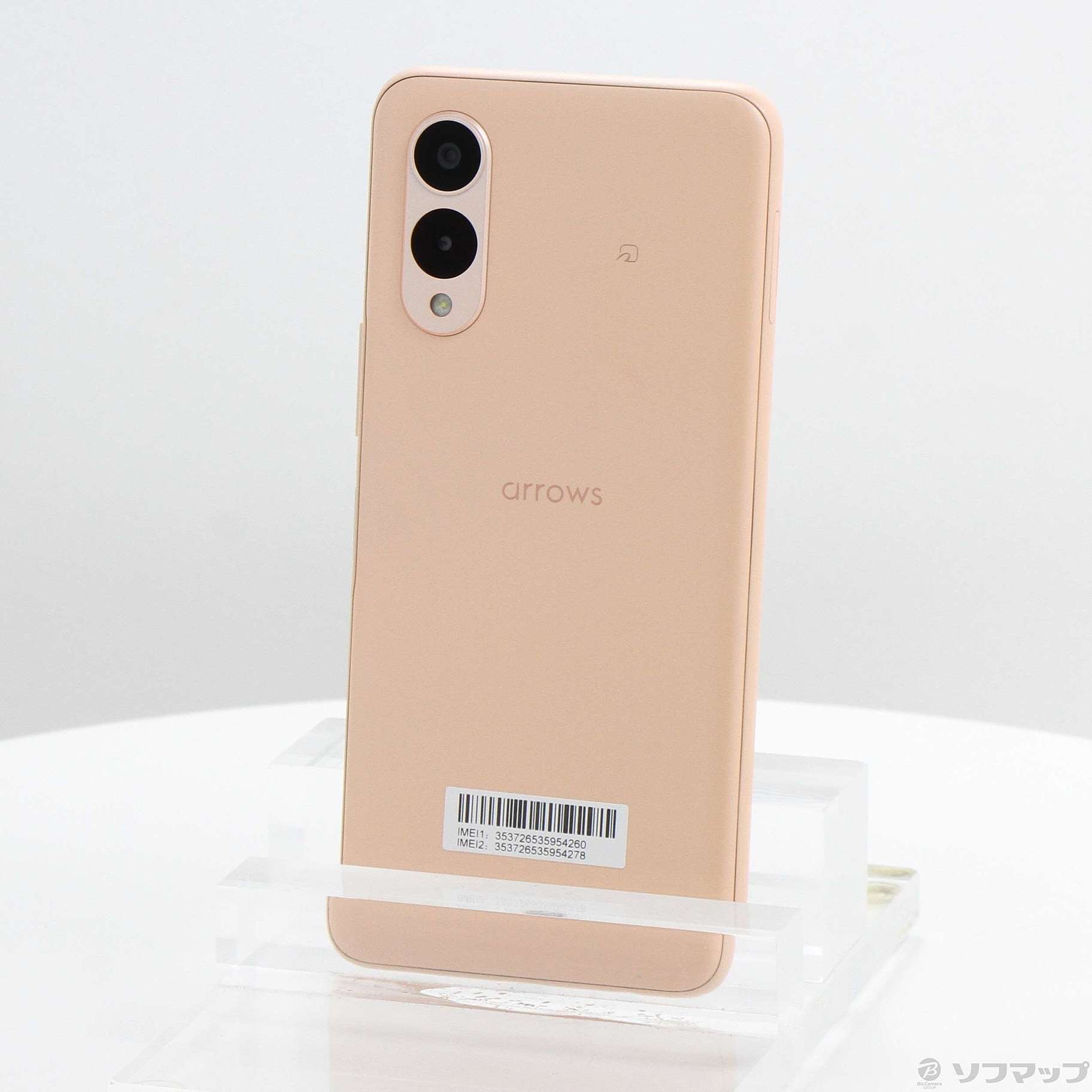 【美品】arrows We2 FCG02 本体 ライトオレンジ 中古】arrows We2 64GB ライトオレンジ FCG02 au SIMフリー