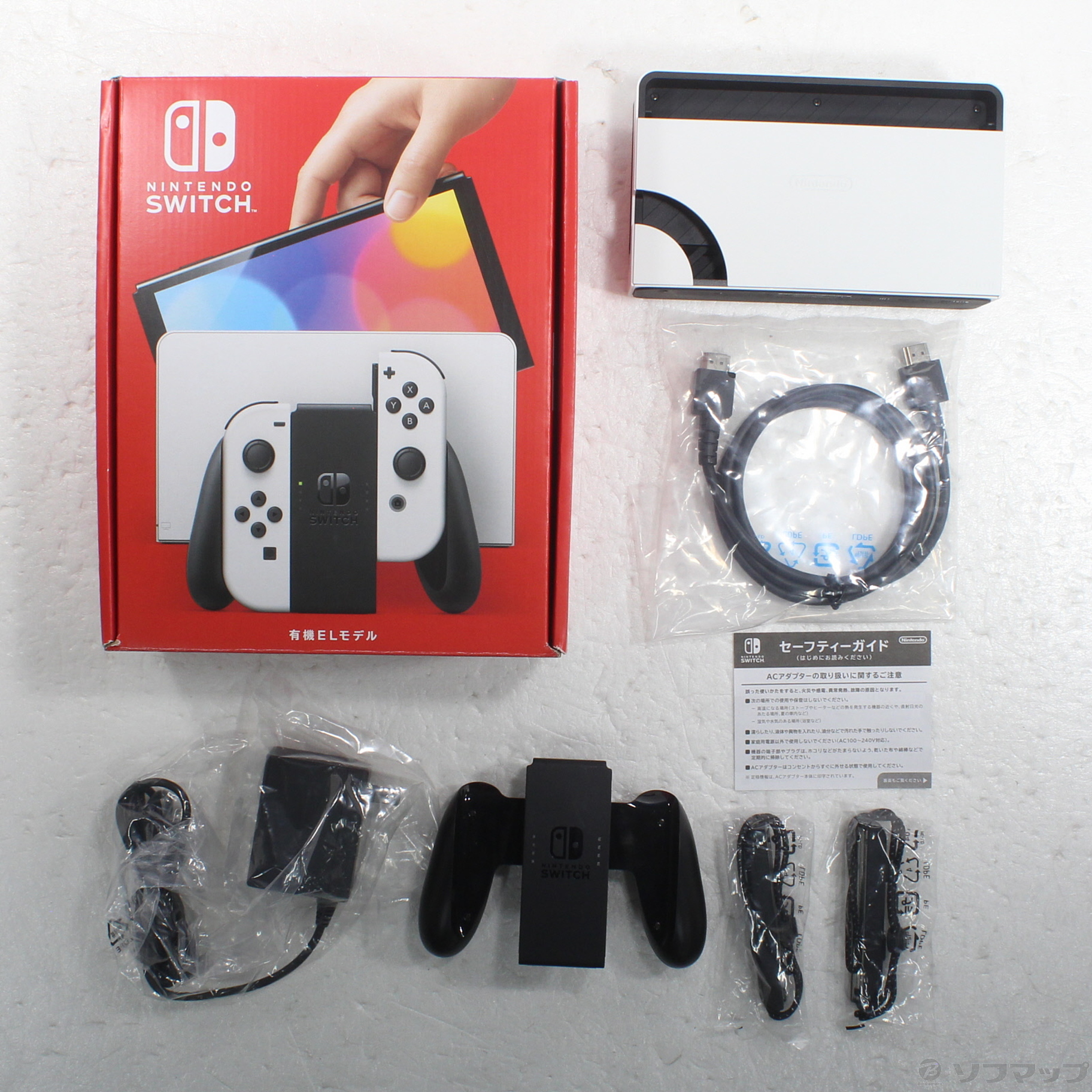 中古】Nintendo Switch 有機ELモデル Joy-Con(L)／(R) ホワイト