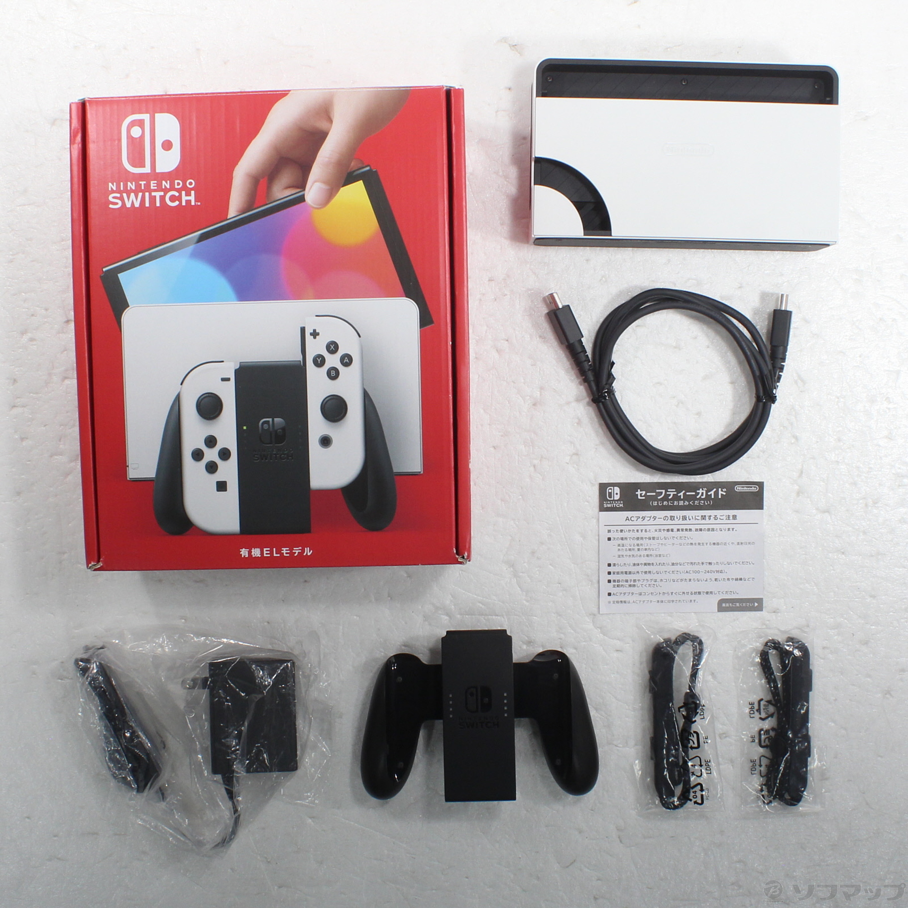 中古品〕 Nintendo Switch 有機ELモデル Joy-Con(L)／(R) ホワイト｜の