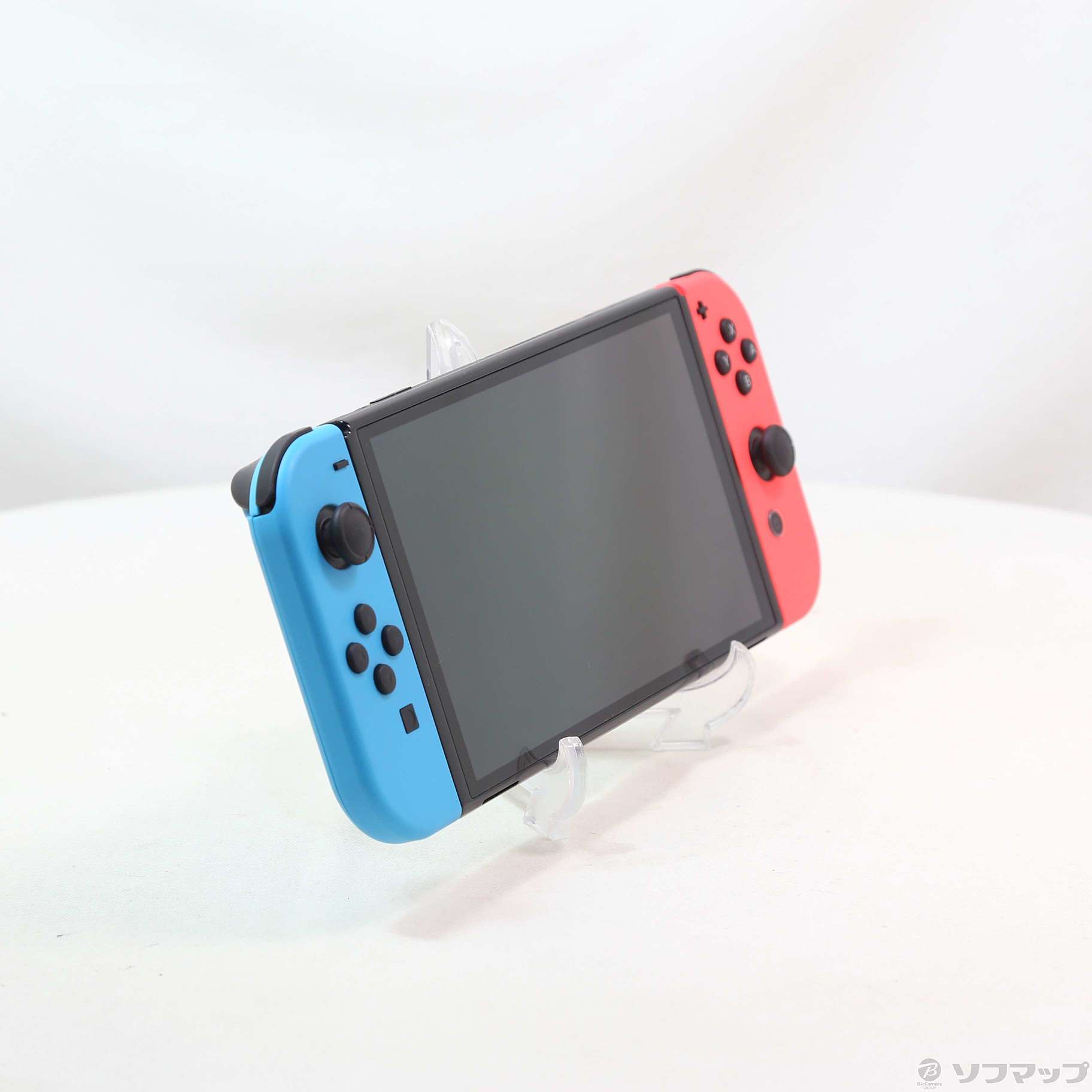 中古】Nintendo Switch 有機ELモデル Joy-Con(L) ネオンブルー／(R