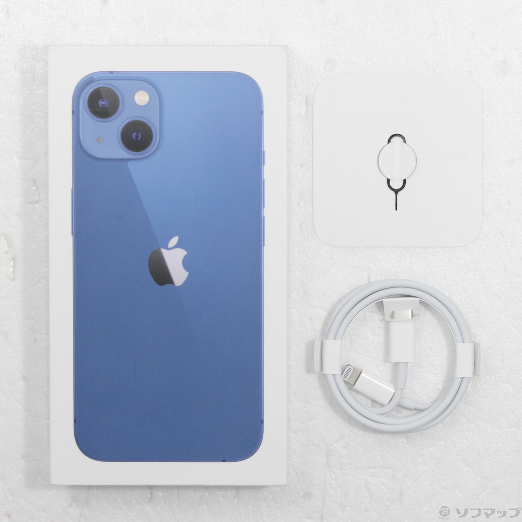 中古】iPhone13 256GB ブルー MLNM3J／A SIMフリー [2133076133834
