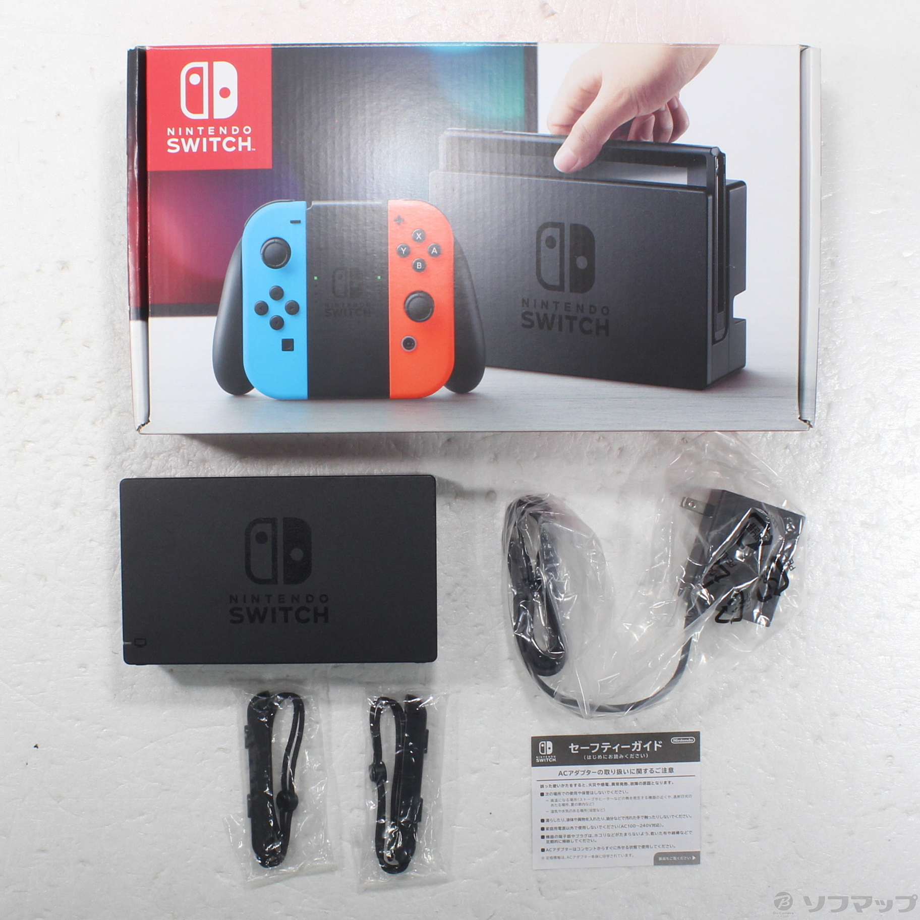 中古】Nintendo Switch Joy-Con (L) ネオンブルー／ (R) ネオンレッド