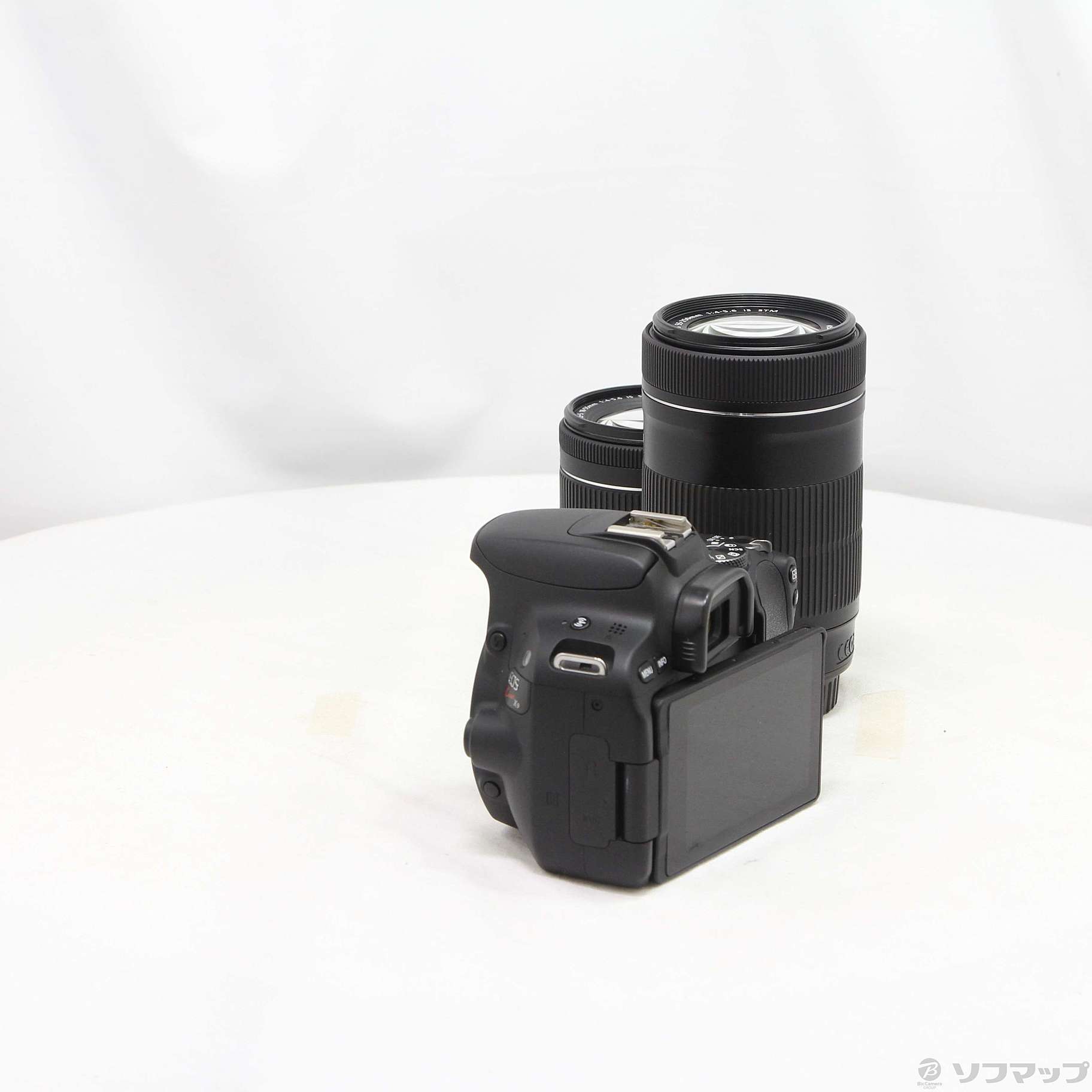 中古】EOS Kiss X9 ブラック ダブルズームキット [2133076544913
