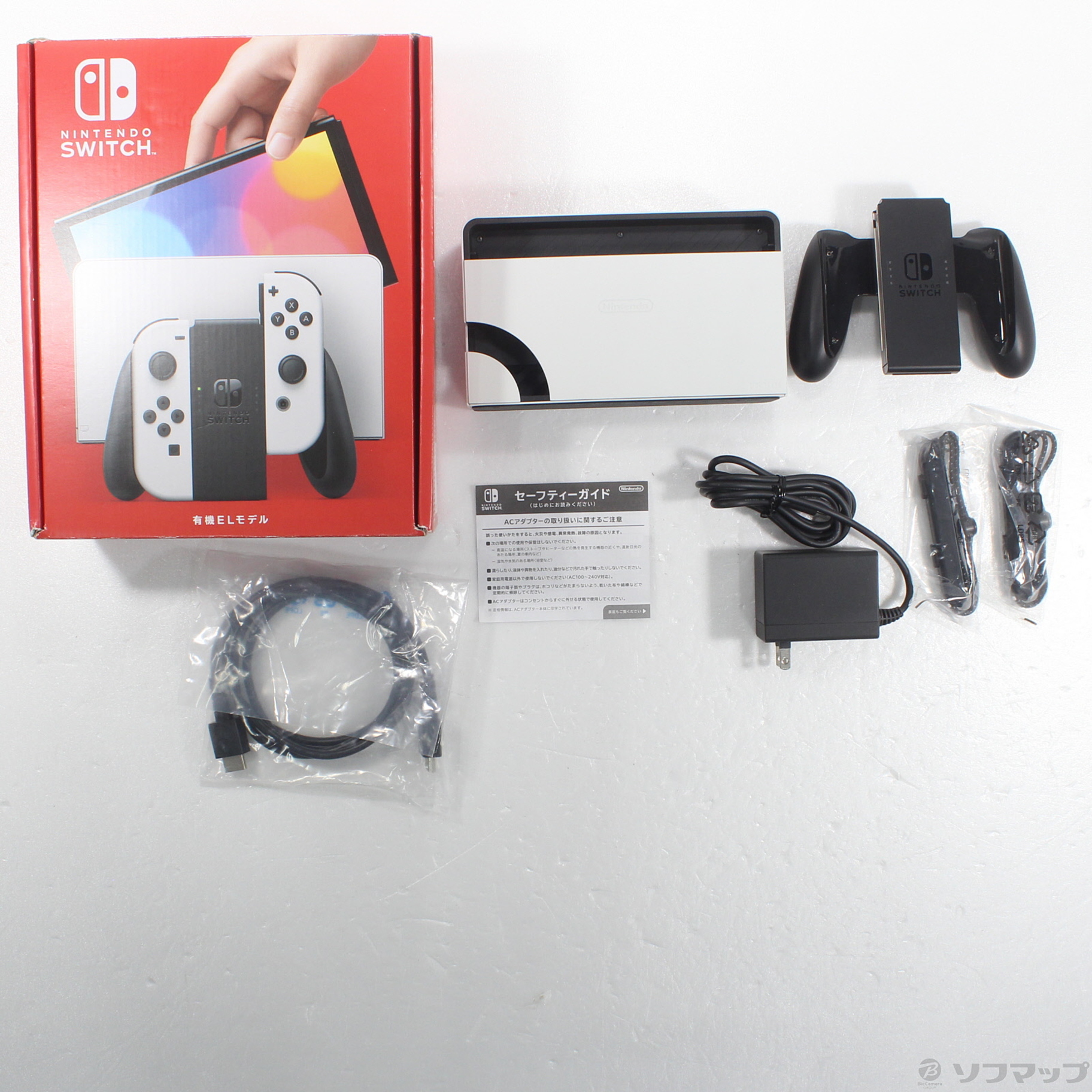 中古品〕 Nintendo Switch 有機ELモデル Joy-Con(L)／(R) ホワイト｜の